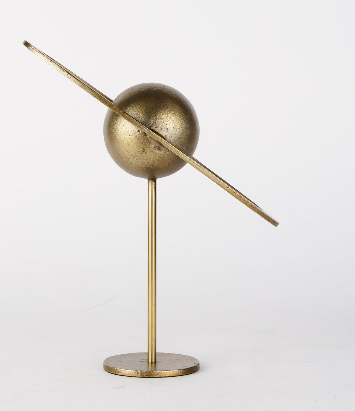 Atlas 15.0L x 7.0W x 16.0H Gold Metal Solar System Ornament-Objects-DECOROLALA