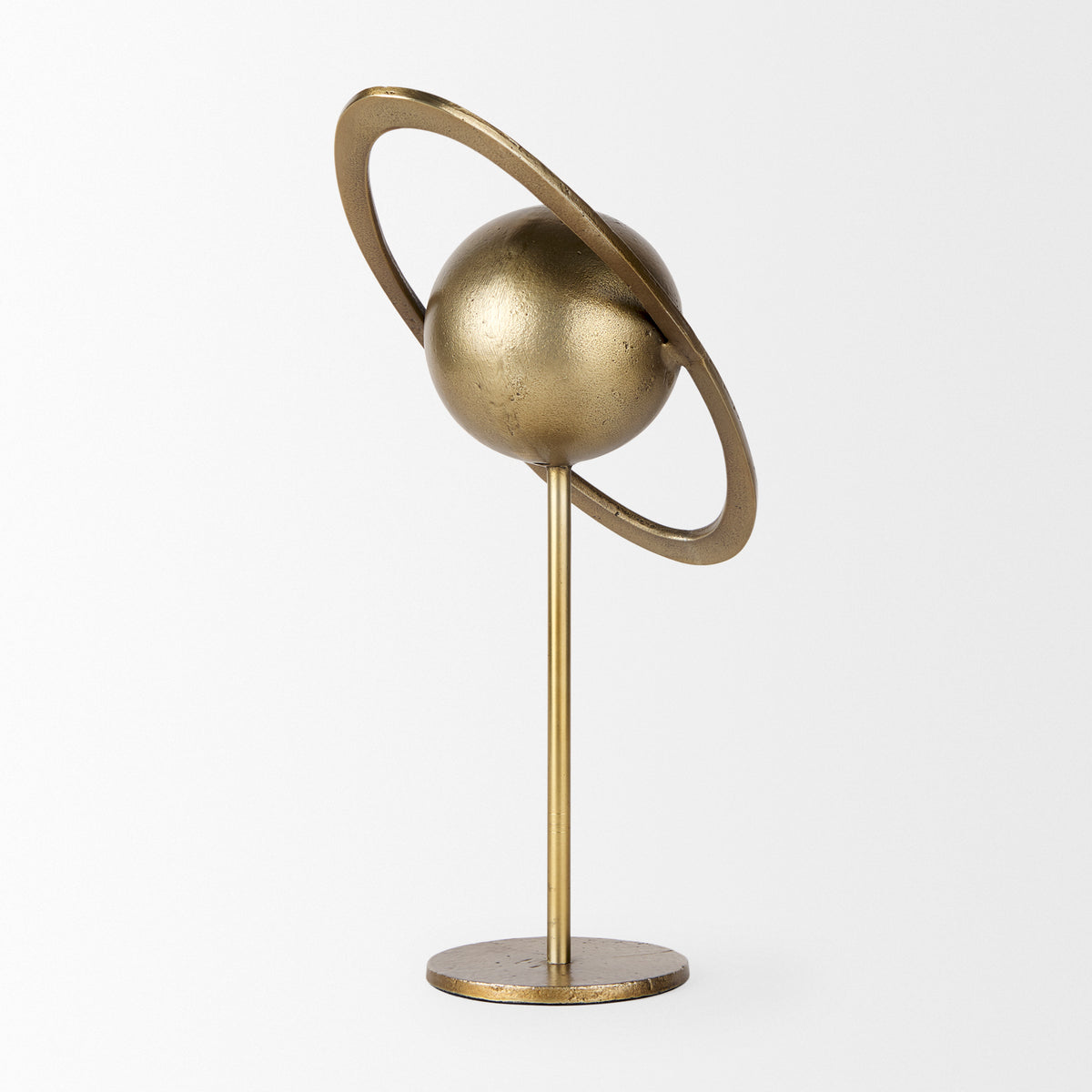 Atlas 15.0L x 7.0W x 16.0H Gold Metal Solar System Ornament-Objects-DECOROLALA