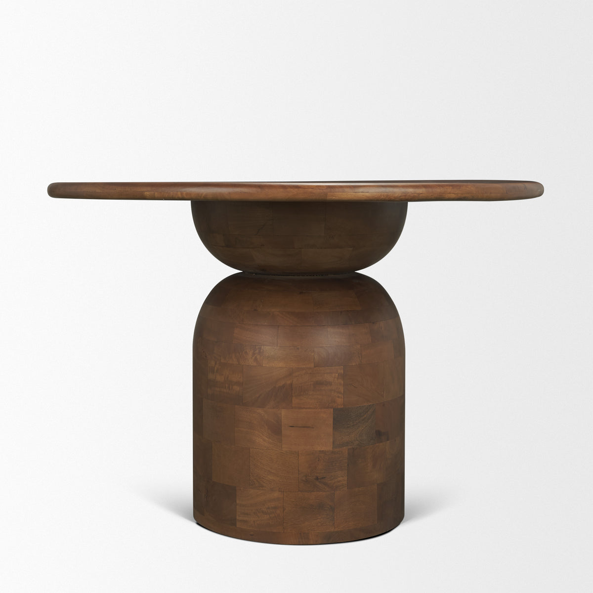 Atlas 42" Round Pedestal Dining Table | Wood | Seats 4-Dining Tables-DECOROLALA
