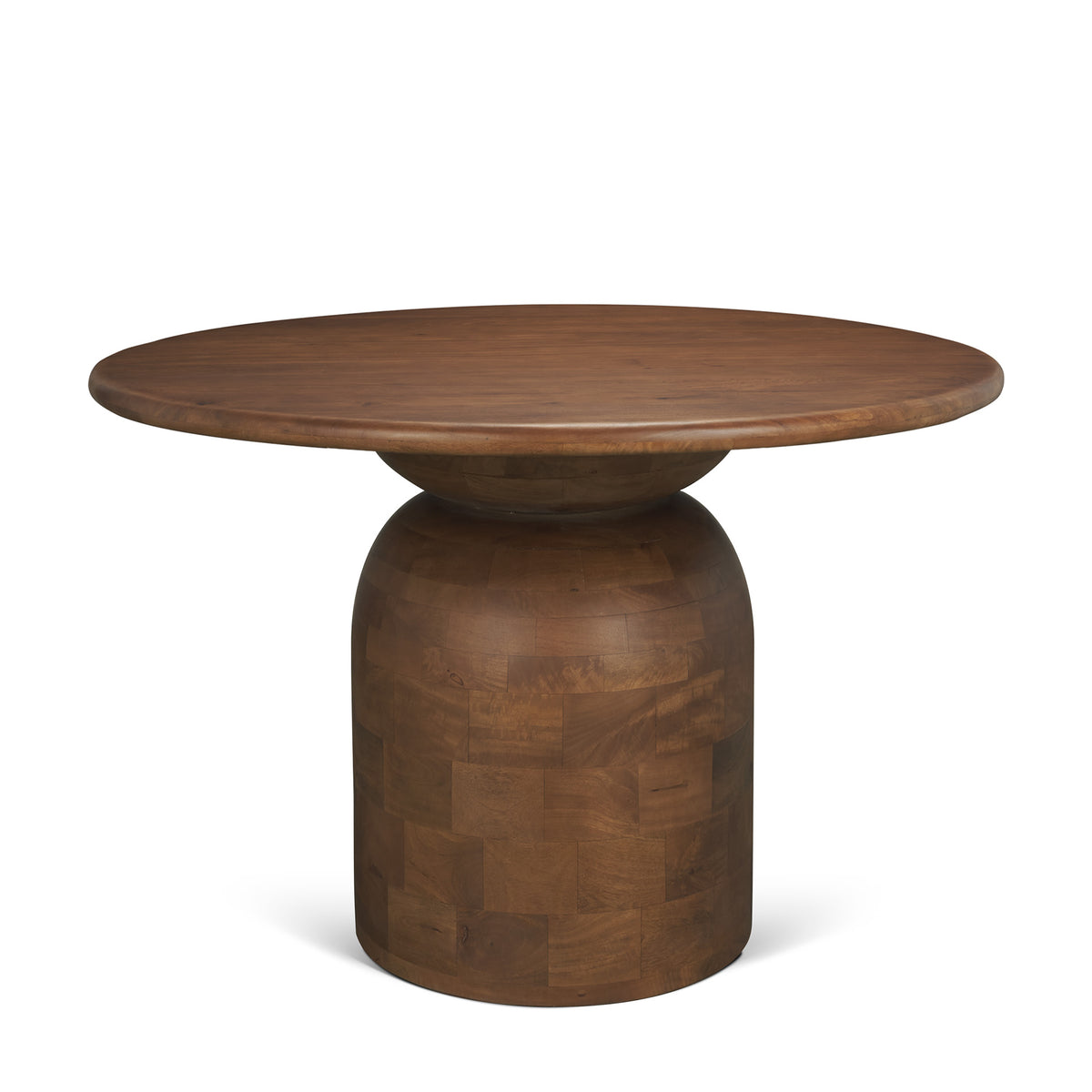 Atlas 42" Round Pedestal Dining Table | Wood | Seats 4-Dining Tables-DECOROLALA