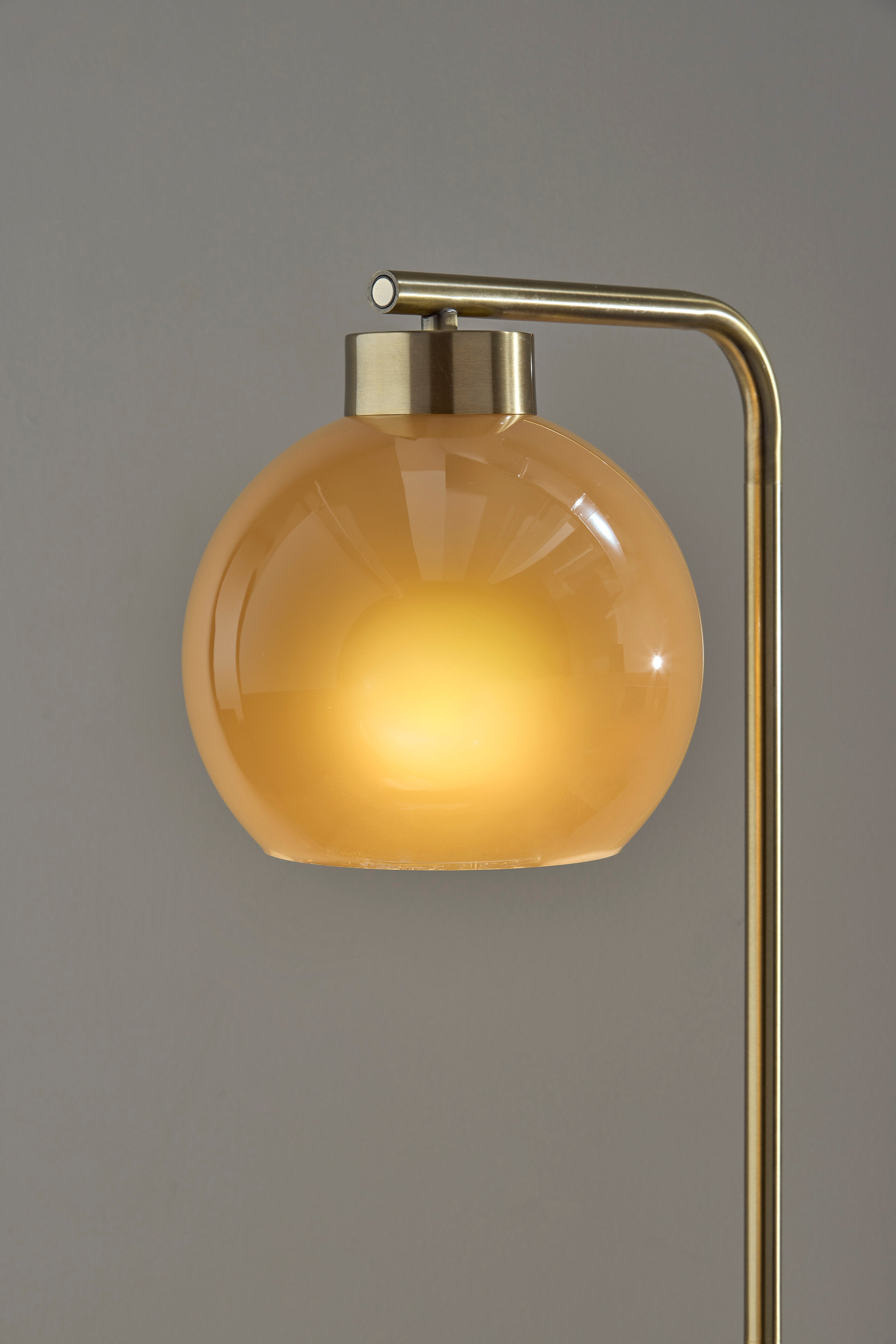 Atticus Floor Lamp - Antique Brass 59"-Lighting-DECOROLALA