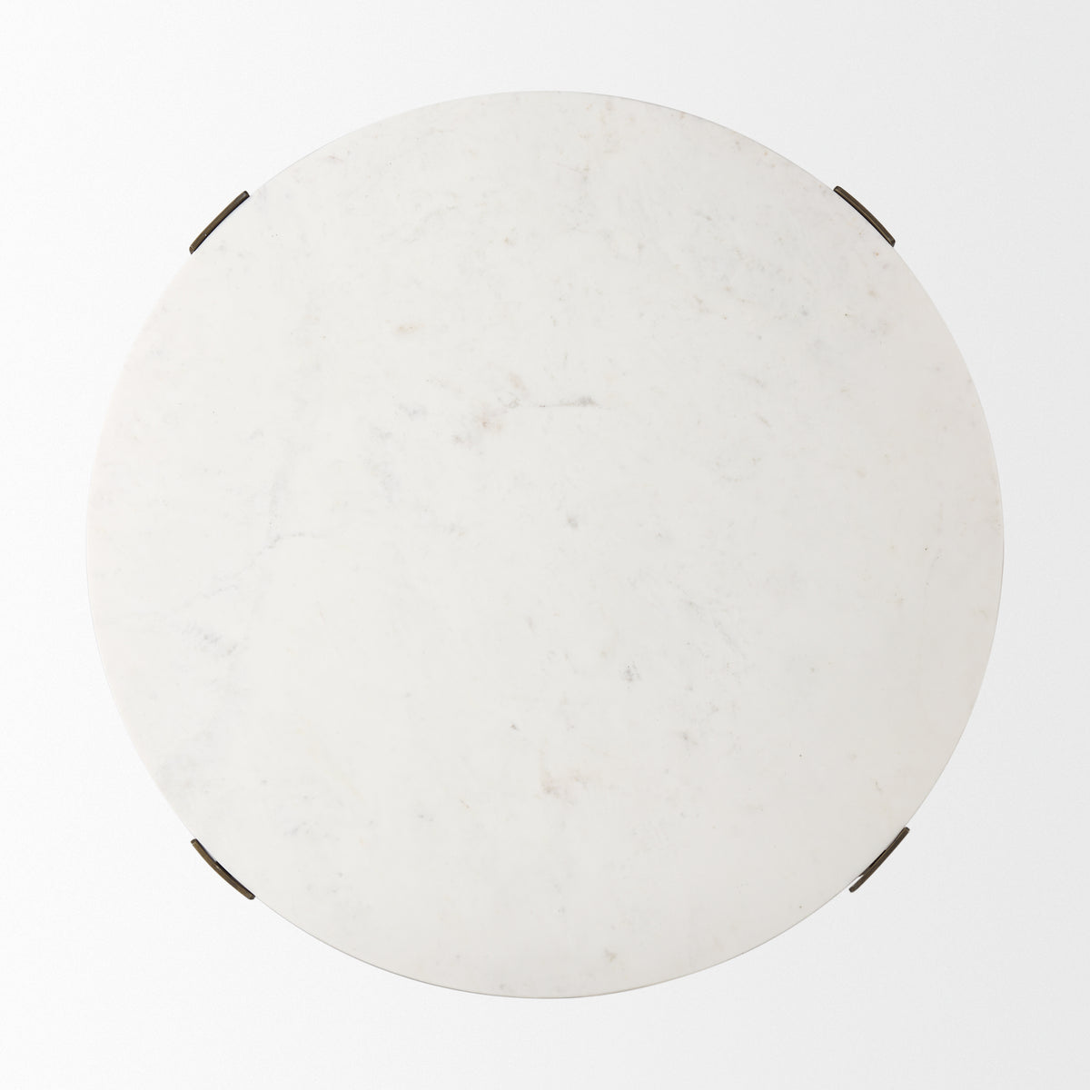 Atticus Marble and Antiqued Gold Metal Coffee Table-Coffee Tables-DECOROLALA