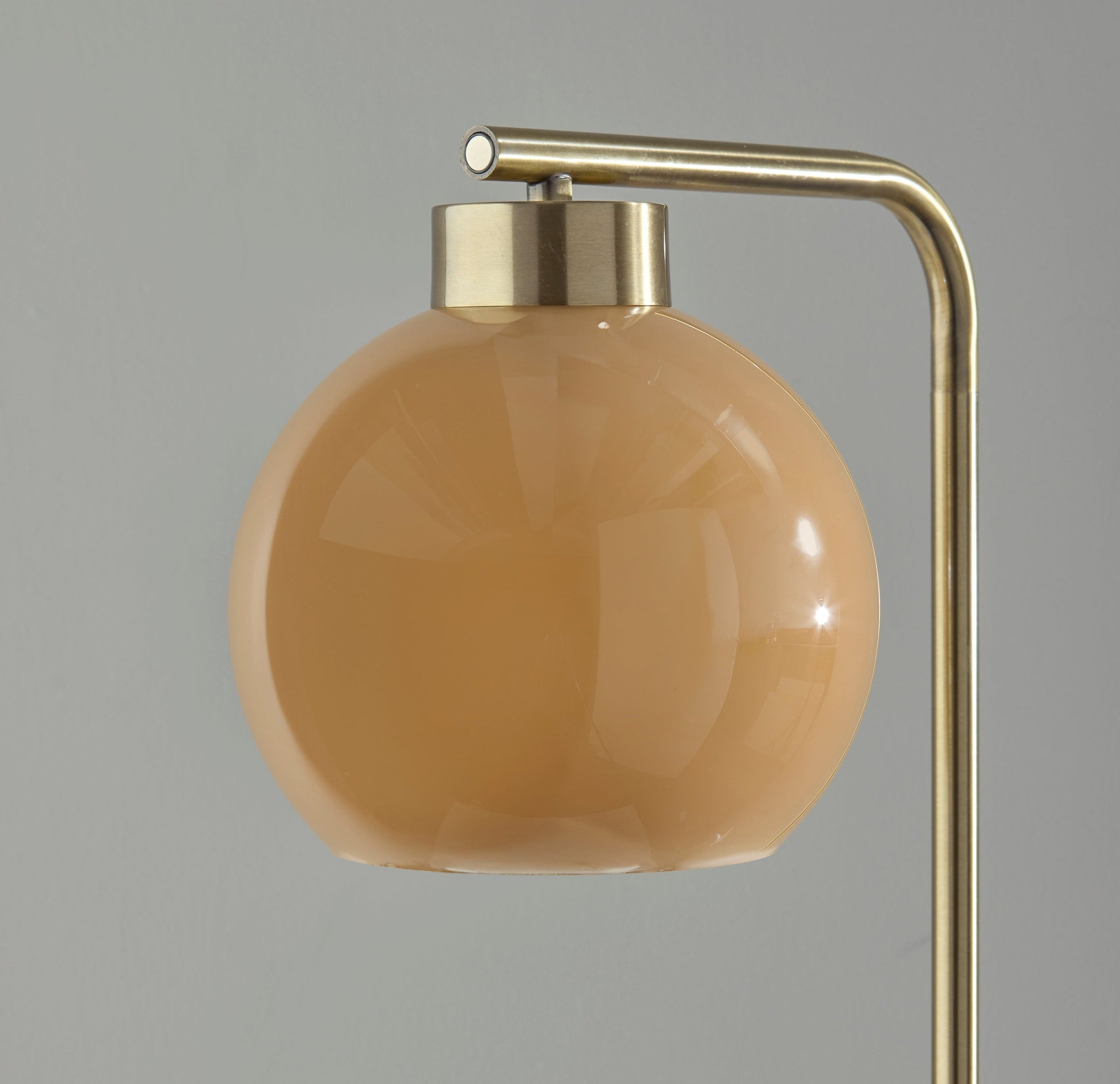 Atticus Table Lamp 20" Antique Brass Amber-Lighting-DECOROLALA
