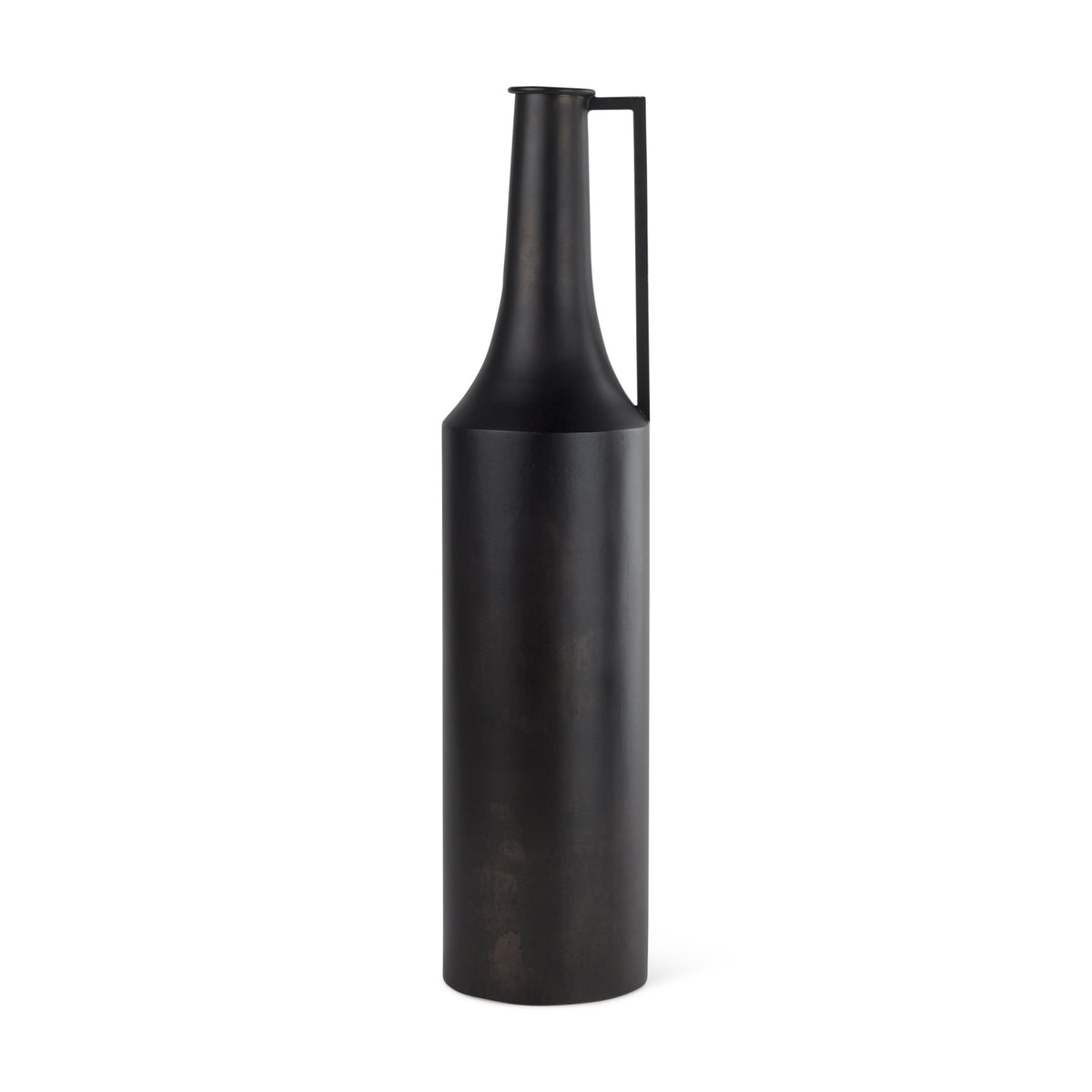 Aubrey Large 24" Black Iron Flower Vase-Decorative Jars & Urns-DECOROLALA