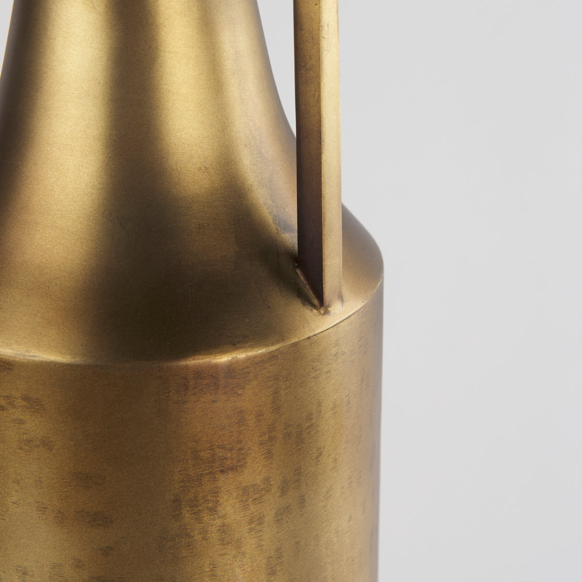 Aubrey Large 24" Gold Iron Jug Vase - Industrial Glam-Jars Jugs Urns-DECOROLALA