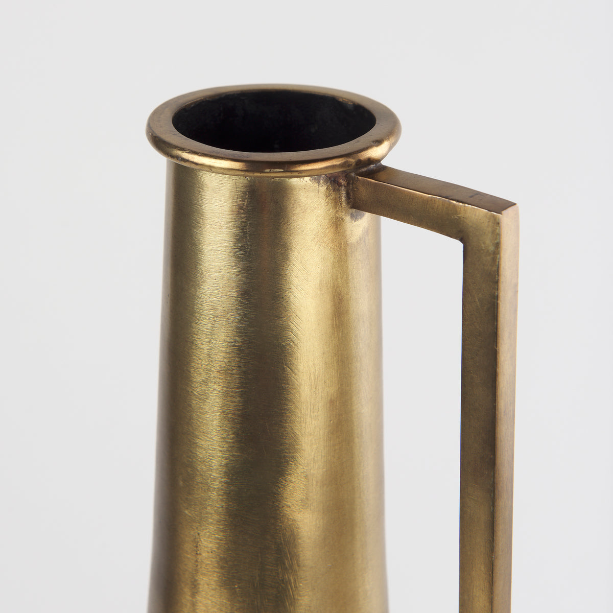 Aubrey Medium 18" Gold Iron Jug Vase - Industrial Glam-Jars Jugs Urns-DECOROLALA