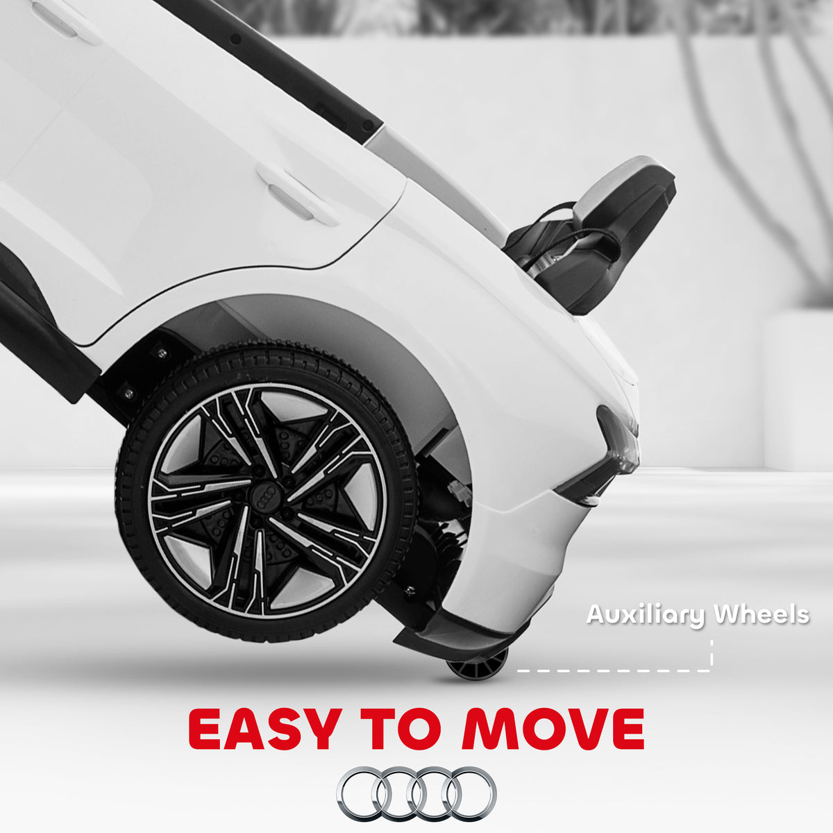 Ride-On Toy On Car with Remote Control, 12V 3.1 MPH Electric Ride for Kids w/ Suspension System, Horn Honking-Toys & Games > Baby & Toddler Toys > Electric Ride-On Toys > Electric Toy Cars-DECOROLALA