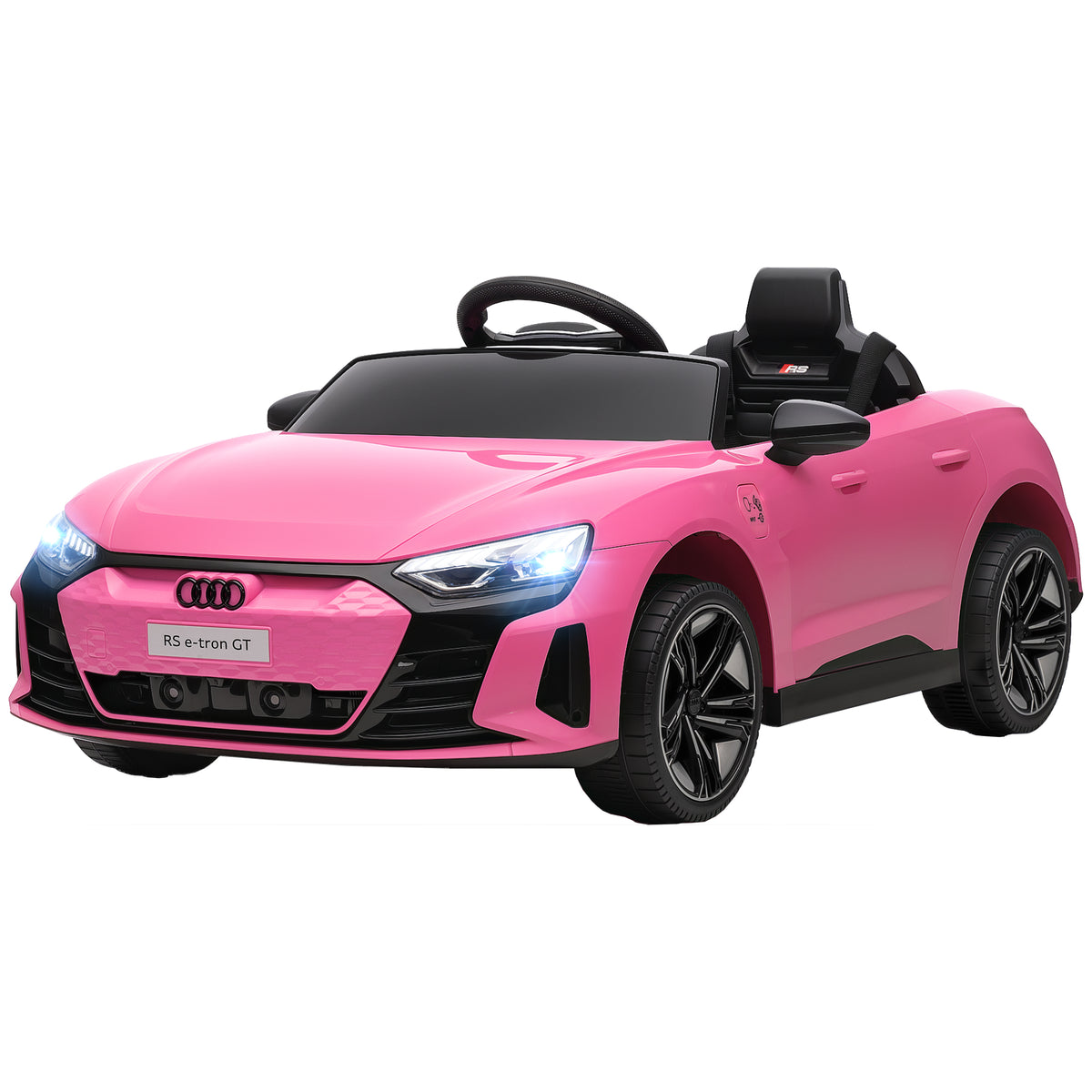Ride-On Toy On Car with Remote Control, 12V 3.1 MPH Electric Ride for Kids w/ Suspension System, Horn Honking-Toys & Games > Baby & Toddler Toys > Electric Ride-On Toys > Electric Toy Cars-DECOROLALA