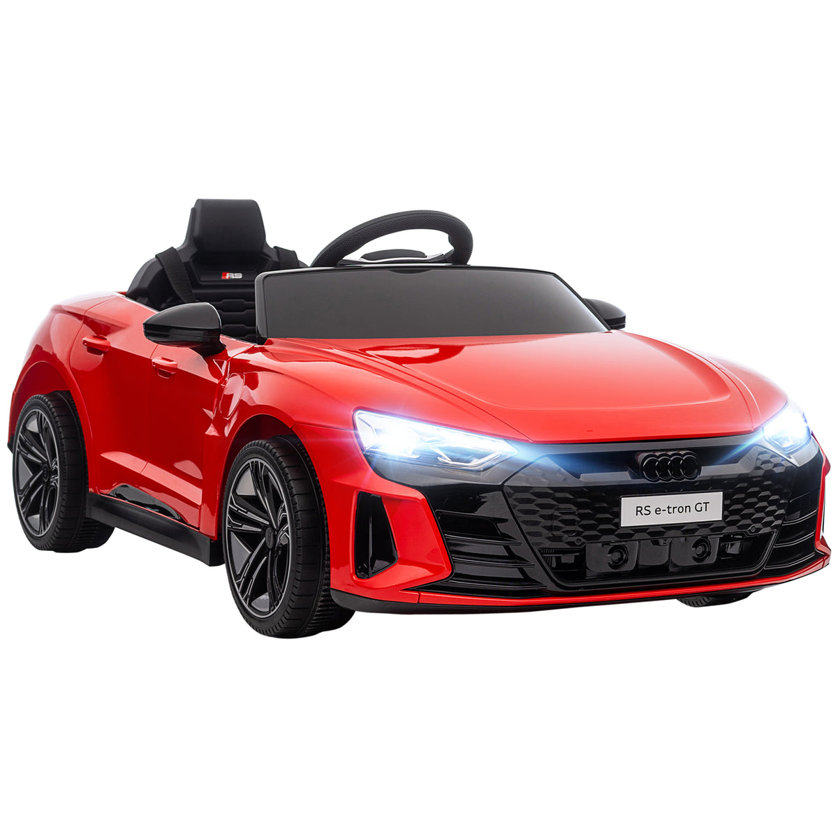 Ride-On Toy On Car with Remote Control, 12V 3.1 MPH Electric Ride for Kids w/ Suspension System, Horn Honking-Toys & Games > Baby & Toddler Toys > Electric Ride-On Toys > Electric Toy Cars-DECOROLALA
