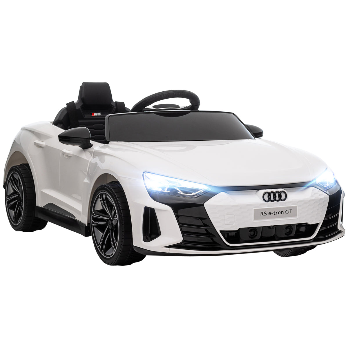 Ride-On Toy On Car with Remote Control, 12V 3.1 MPH Electric Ride for Kids w/ Suspension System, Horn Honking-Toys & Games > Baby & Toddler Toys > Electric Ride-On Toys > Electric Toy Cars-DECOROLALA