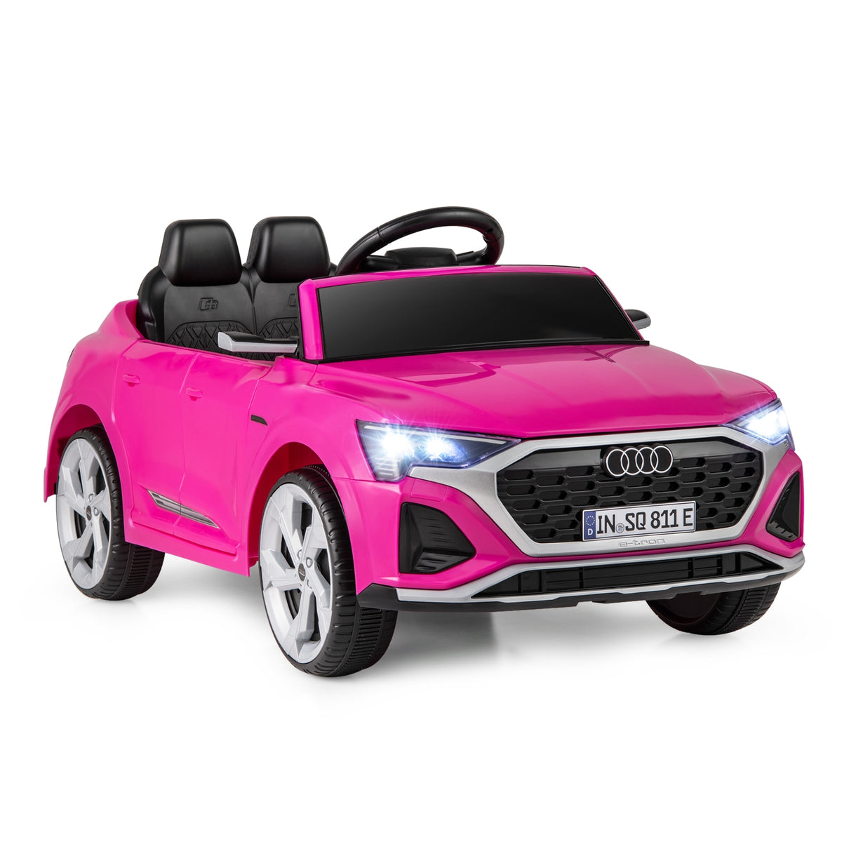 Audi SQ8 12V Licensed Kids Ride-On Car with Remote Control-Powered Ride On Toys-DECOROLALA