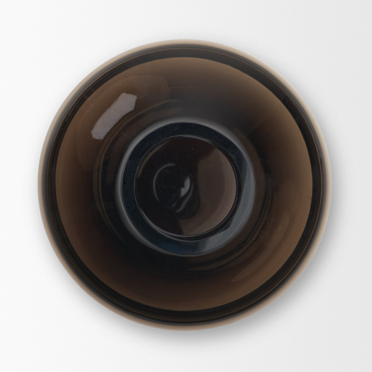Aurel Small Brown Glass Vase-Vase-DECOROLALA