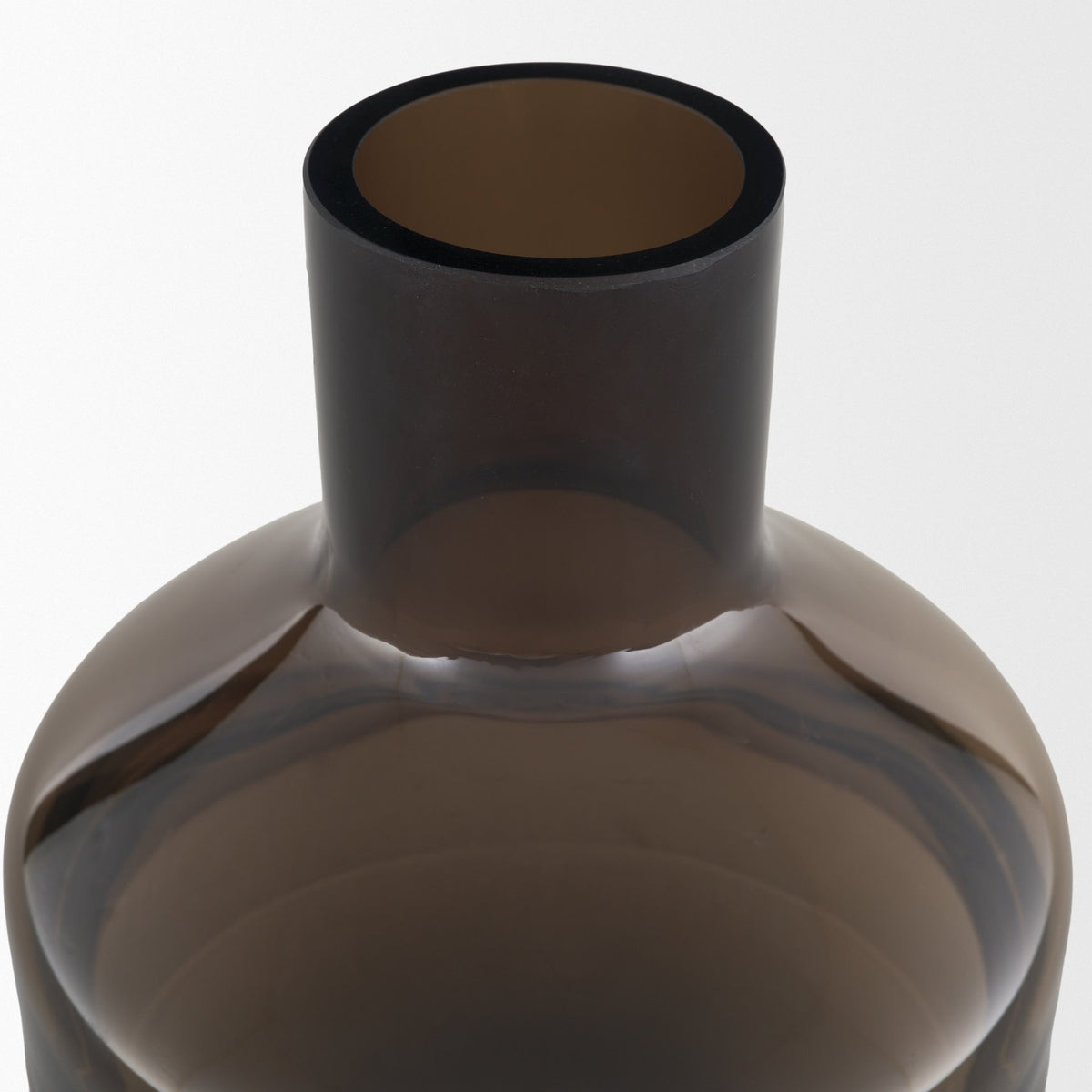 Aurel Small Brown Glass Vase-Vase-DECOROLALA