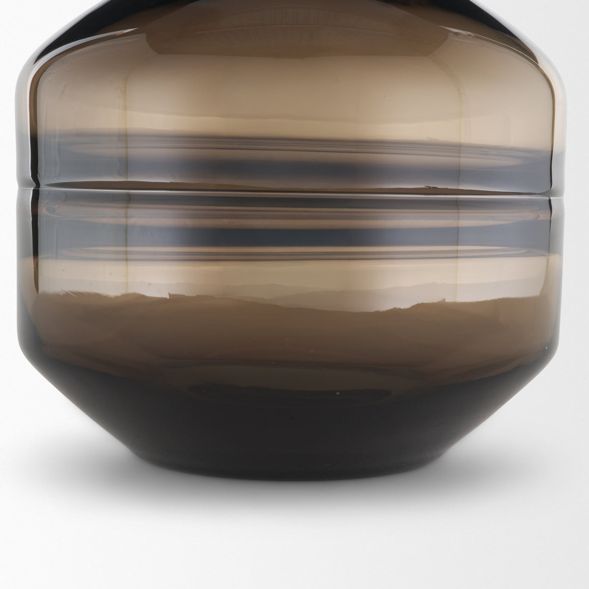 Aurel Small Brown Glass Vase-Vase-DECOROLALA