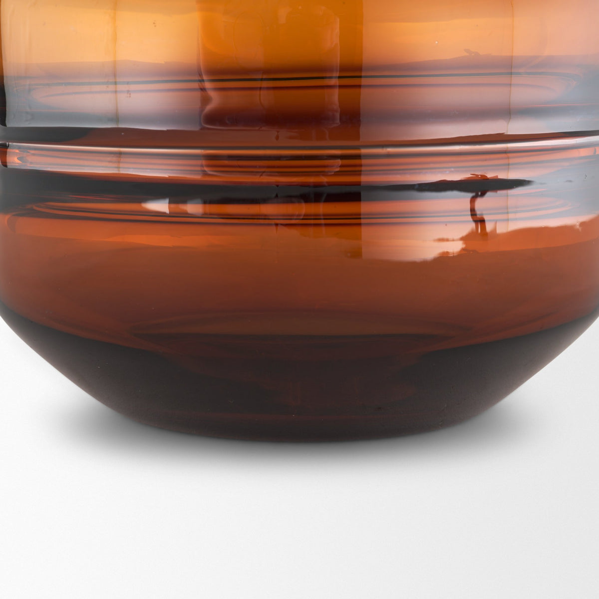 Aurel Small Orange Glass Vase-Vase-DECOROLALA