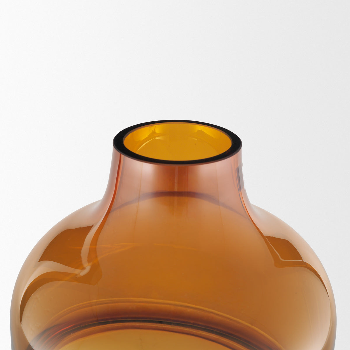 Aurel Tall Orange Glass Vase-Vase-DECOROLALA