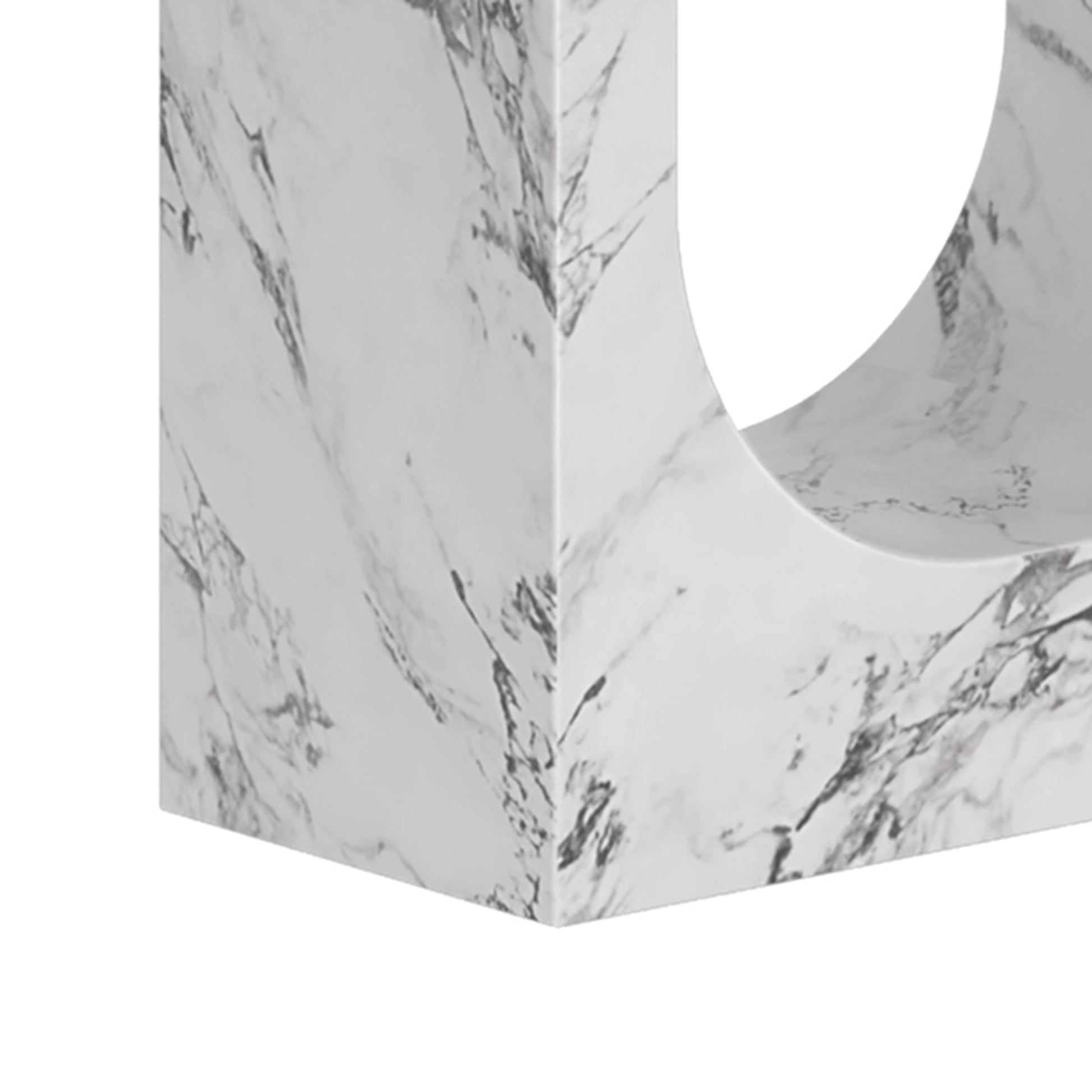 Aurelia Bexley 7-Piece Dining Set - Bulgari White and Black-DECOROLALA