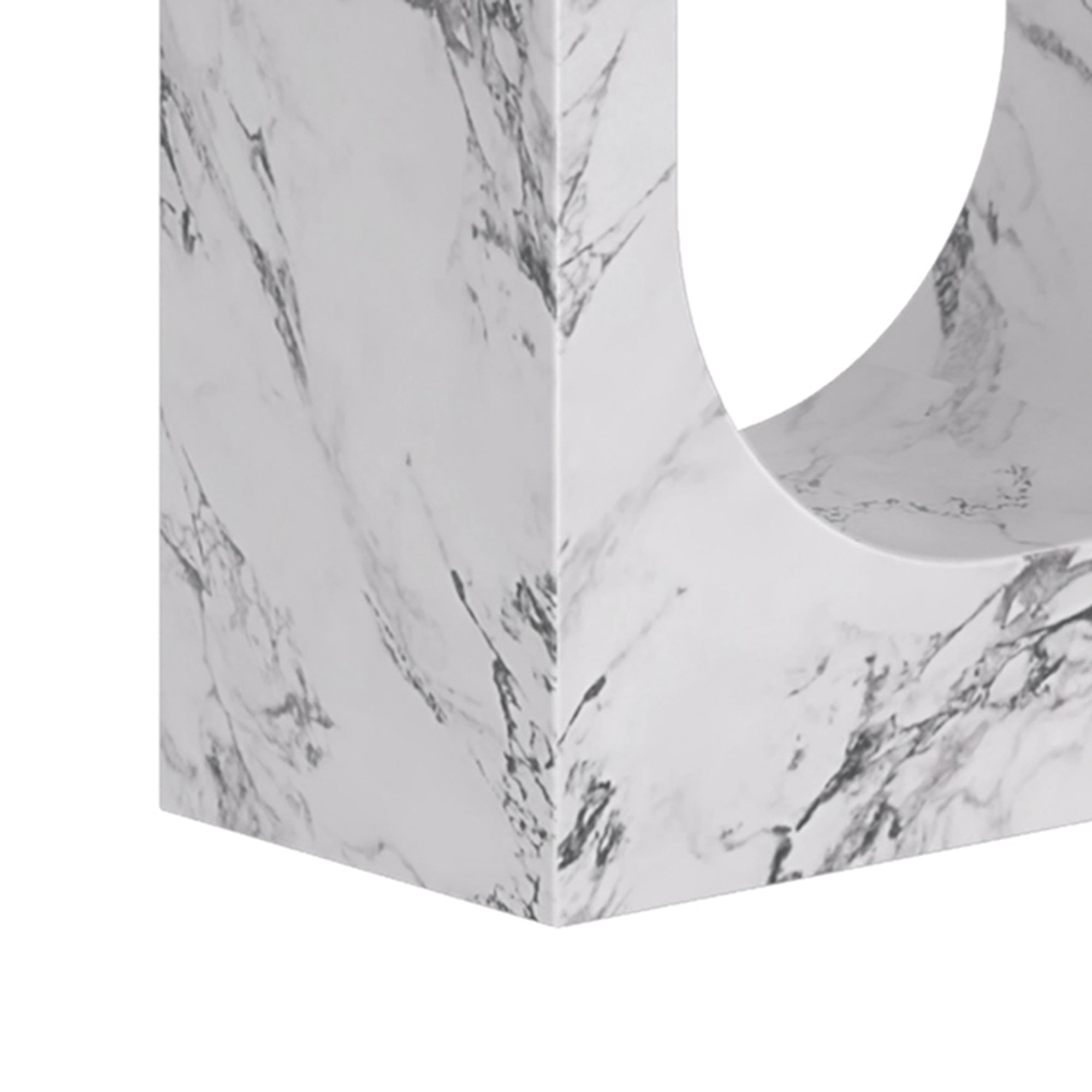 Aurelia Bexley 7-Piece Dining Set - Bulgari White and Black-DECOROLALA