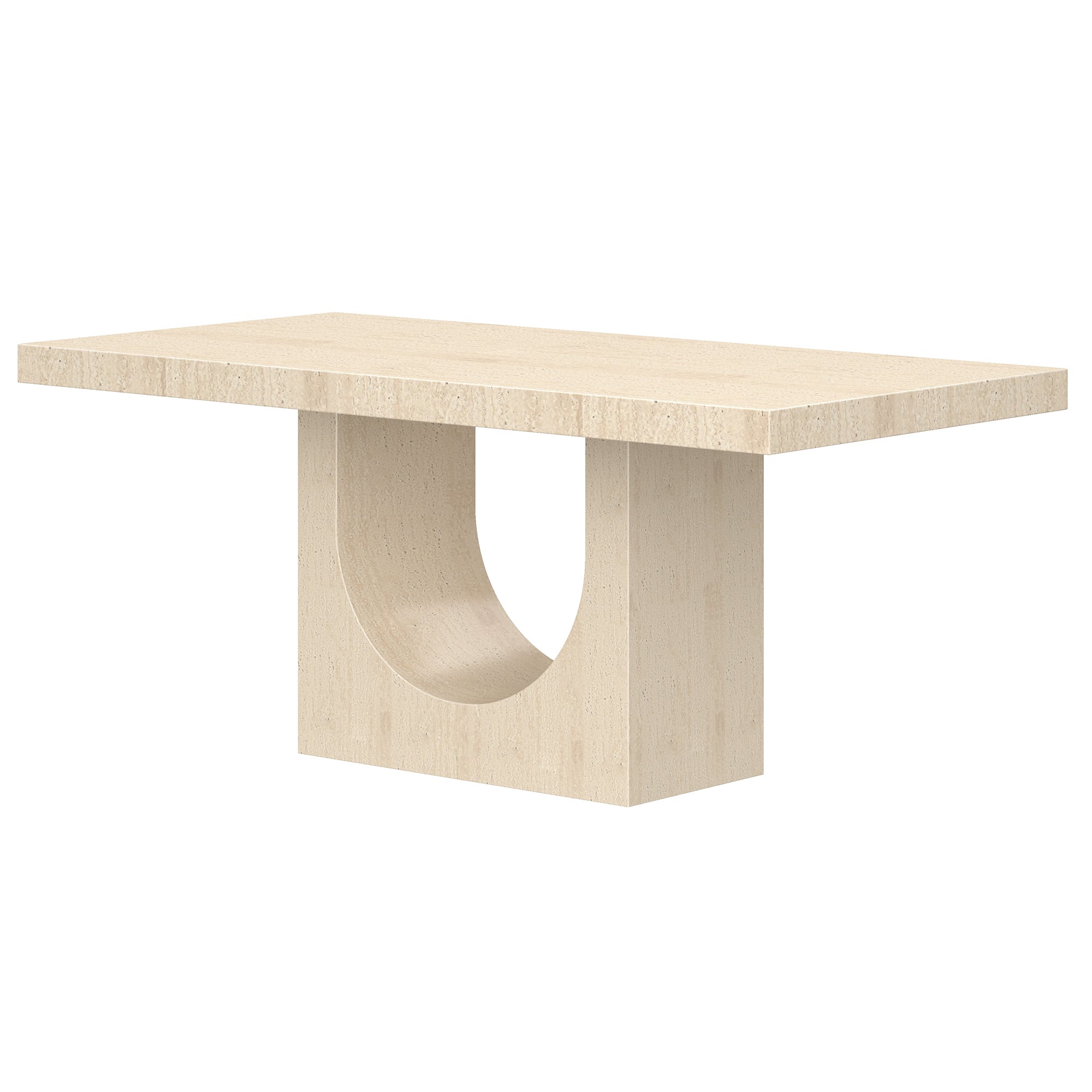 Aurelia Travertine Dining Table - Commercial Grade-DECOROLALA