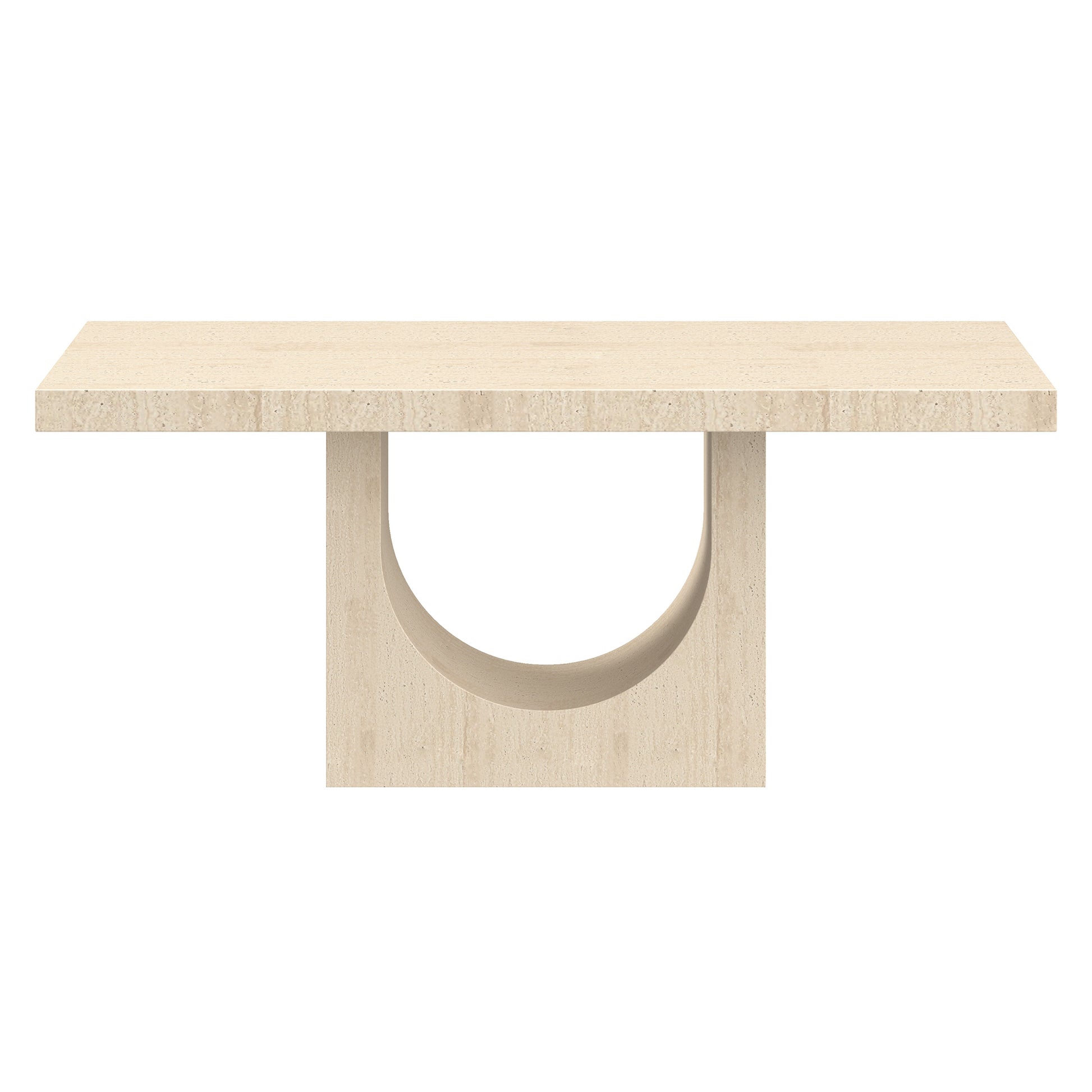 Aurelia Travertine Dining Table - Commercial Grade-DECOROLALA