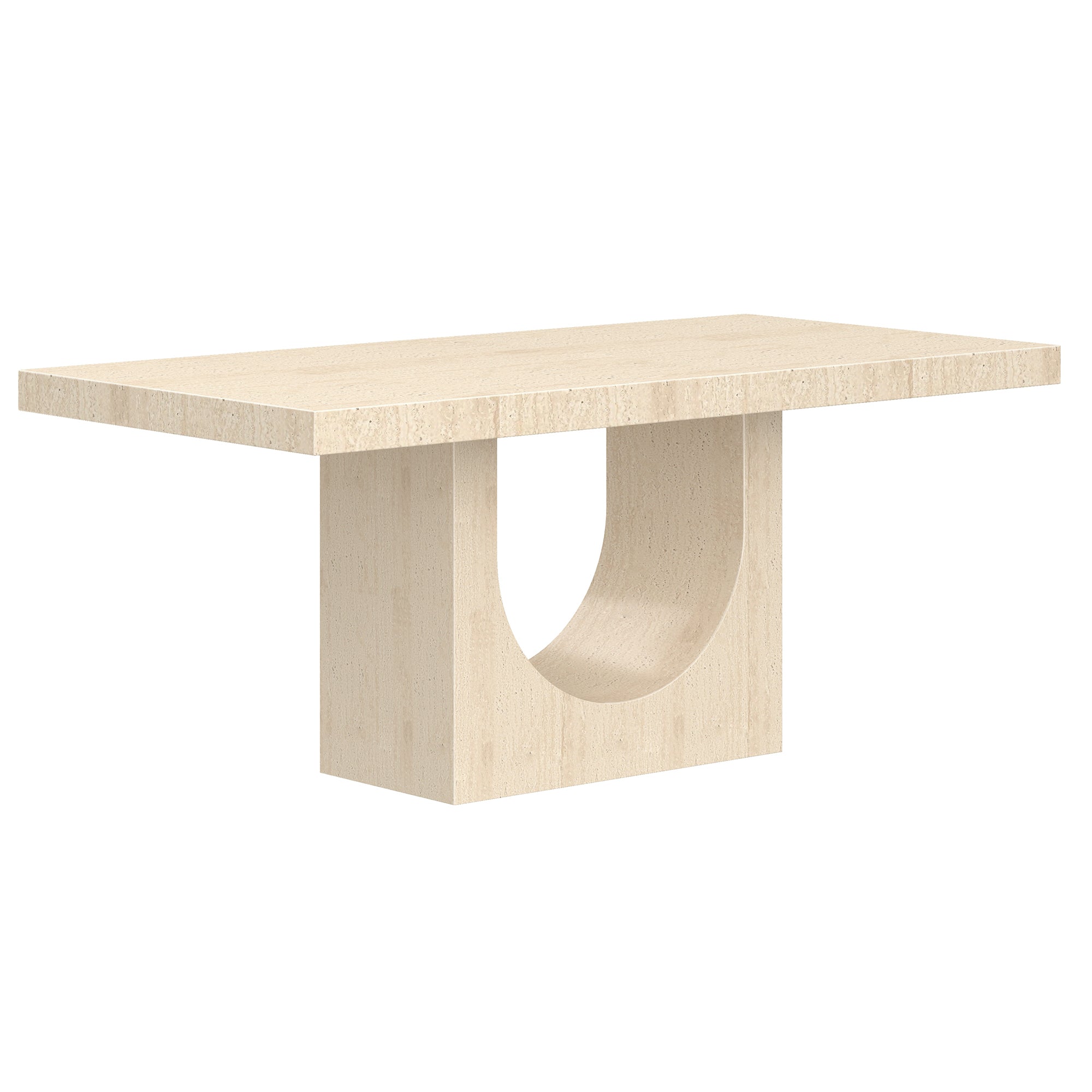 Aurelia Travertine Dining Table - Commercial Grade-DECOROLALA
