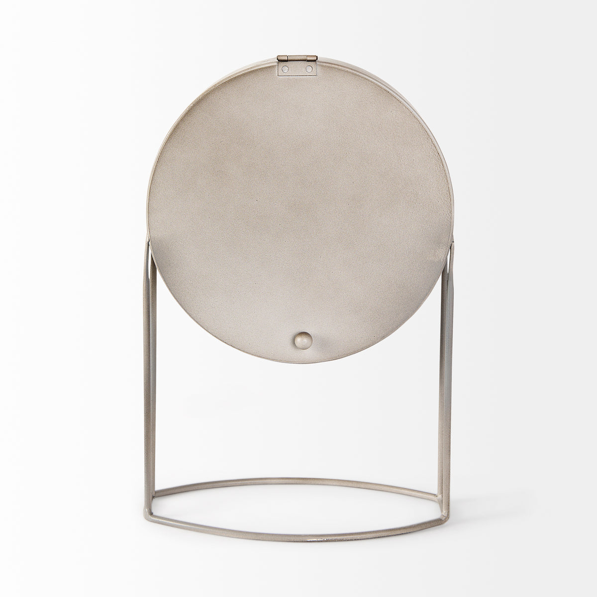 Aurus Matte Gray Metal Table Clock-Table Clocks-DECOROLALA