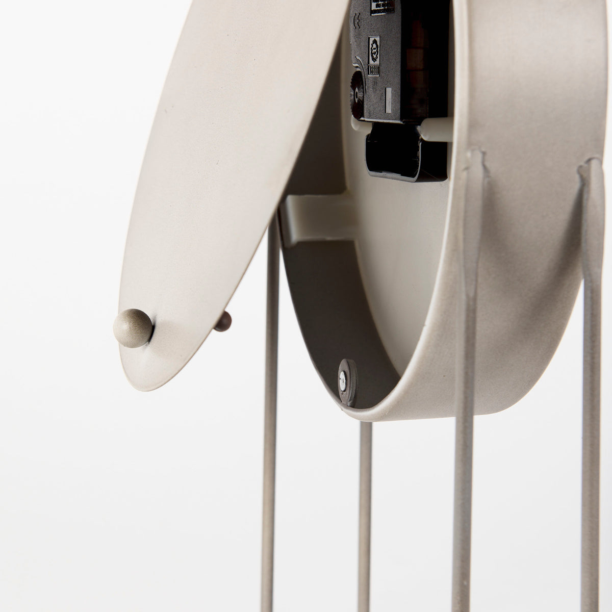 Aurus Matte Gray Metal Table Clock-Table Clocks-DECOROLALA