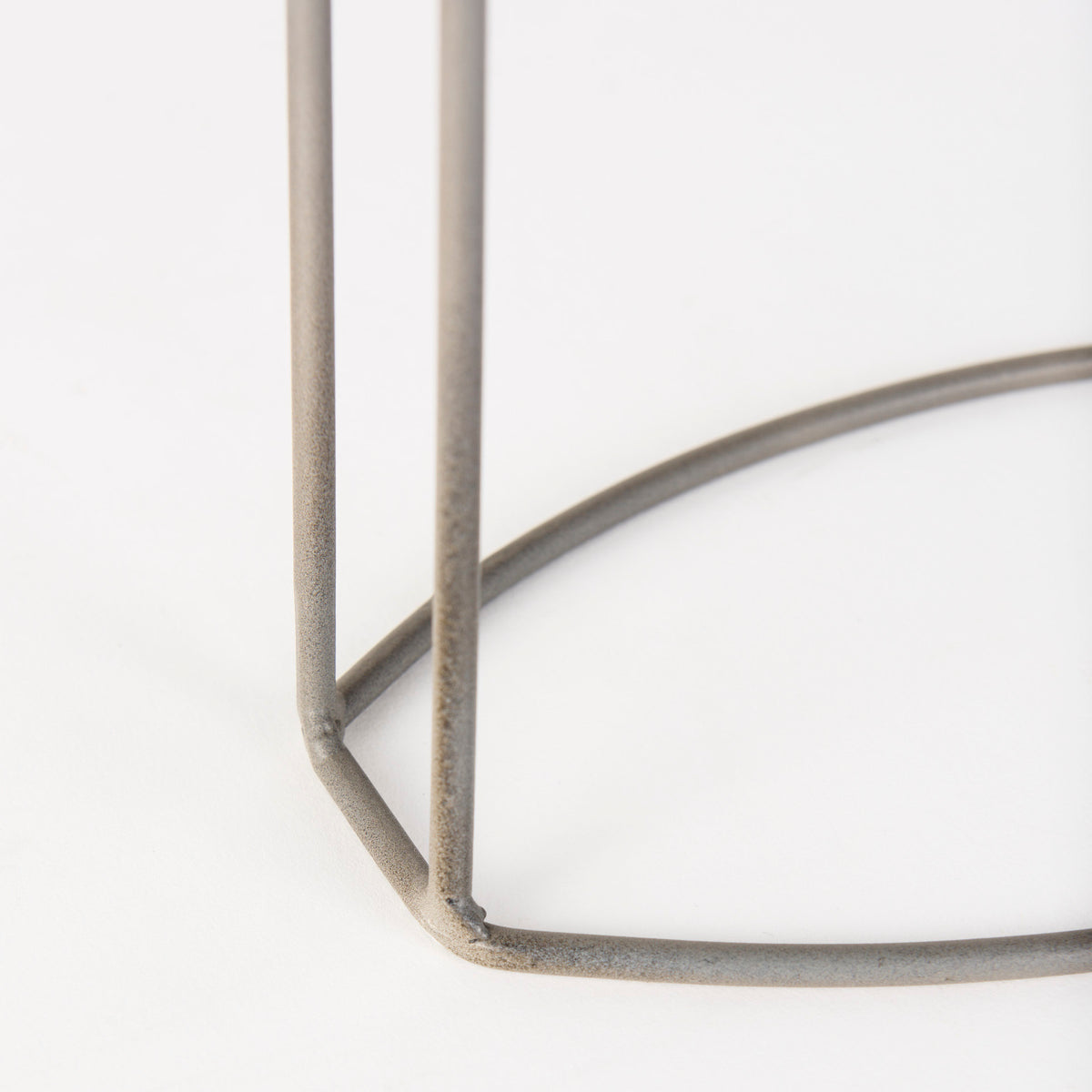 Aurus Matte Gray Metal Table Clock-Table Clocks-DECOROLALA