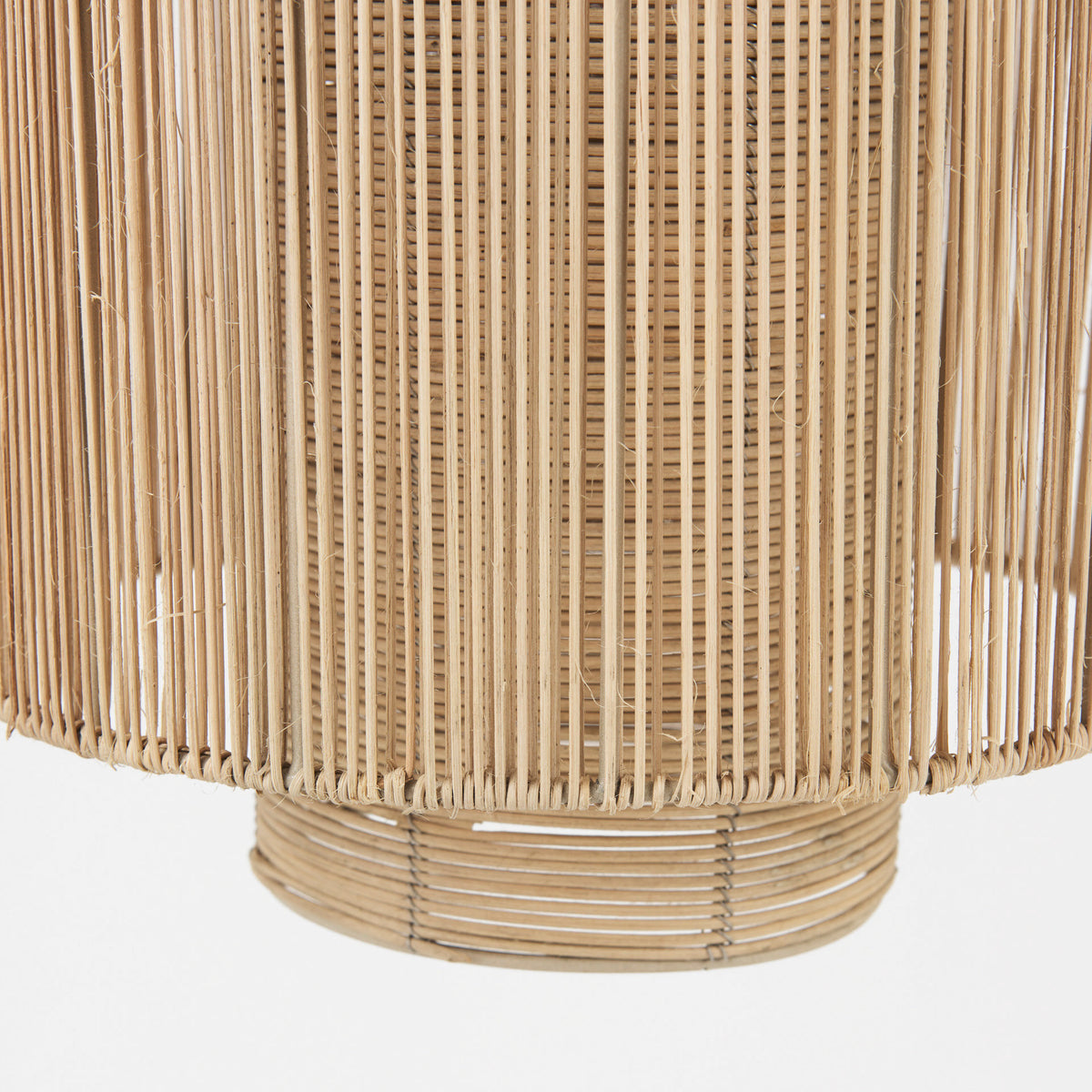 Aviario 14.2 L x 14.2 W x 14.2 H Natural Cane Cylindrical Pendant Light-Pendant Lighting-DECOROLALA