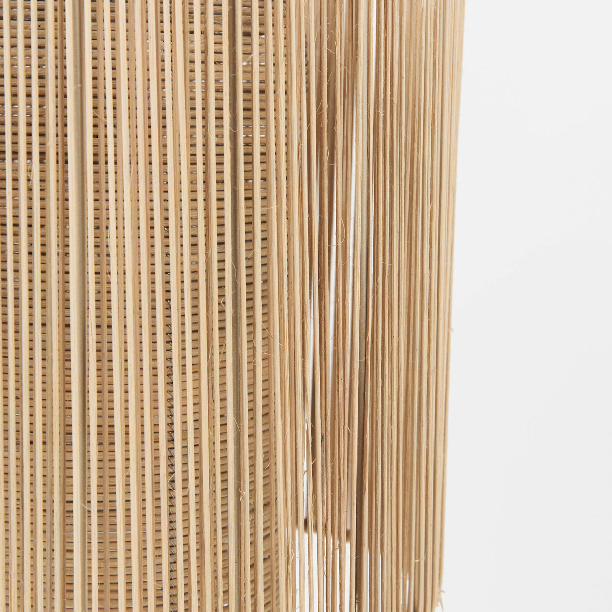 Aviario 14.2 L x 14.2 W x 14.2 H Natural Cane Cylindrical Pendant Light-Pendant Lighting-DECOROLALA
