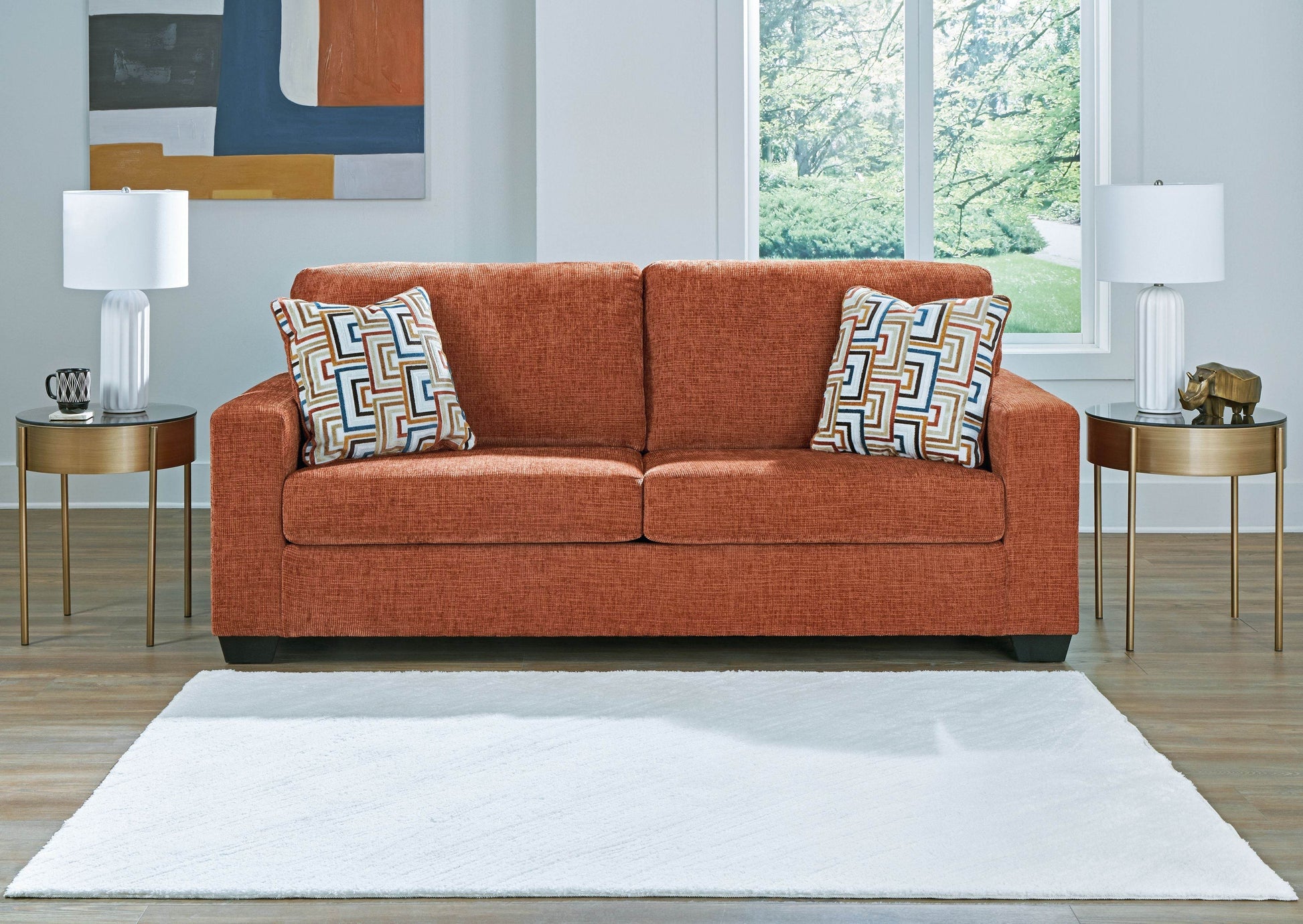 Aviemore Sofa - Spice 85"W-Stationary Sofas-DECOROLALA