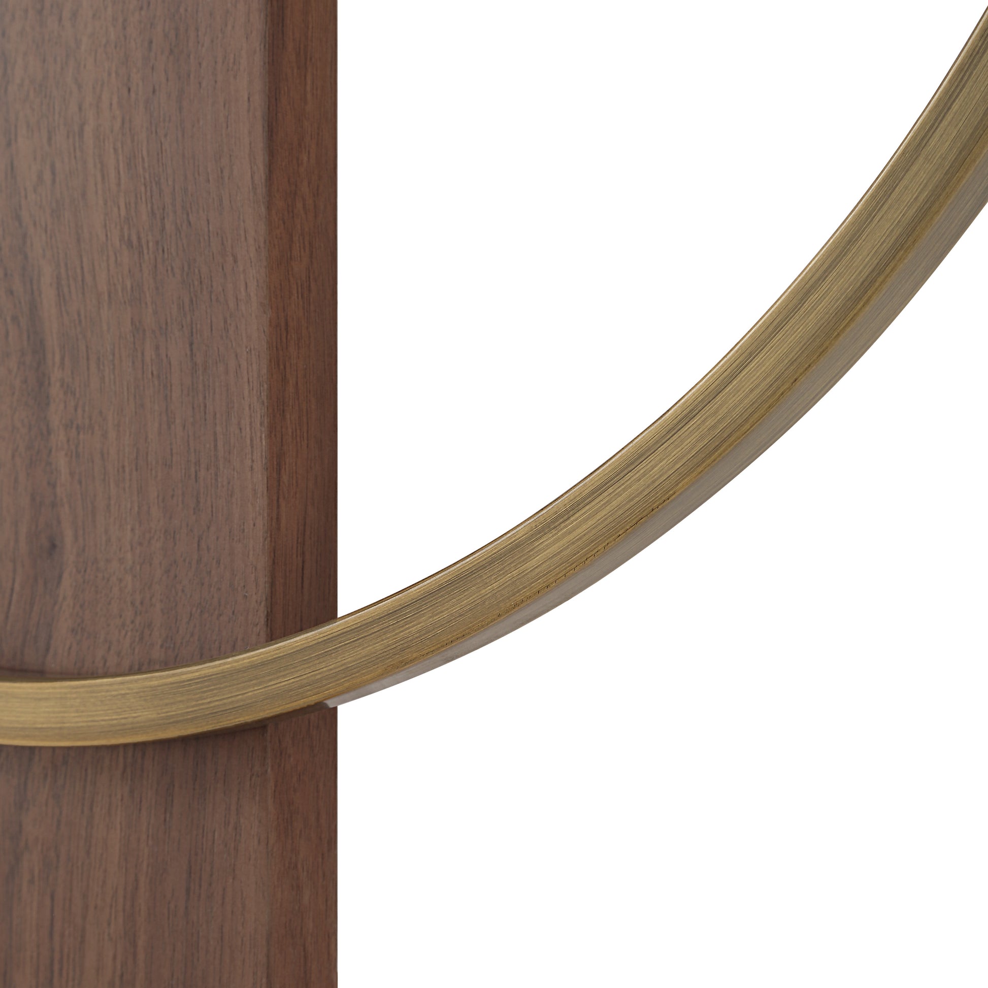 Avigail Wall Clock, Antique Brushed Brass-Wall Clock-DECOROLALA