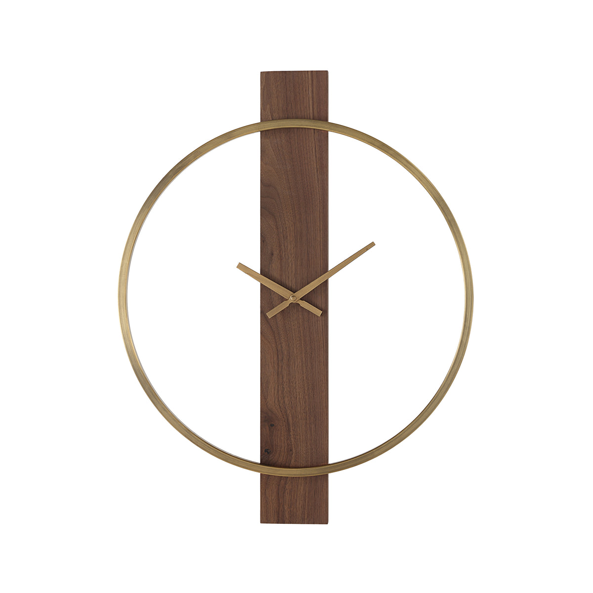 Avigail Wall Clock, Antique Brushed Brass-Wall Clocks-DECOROLALA