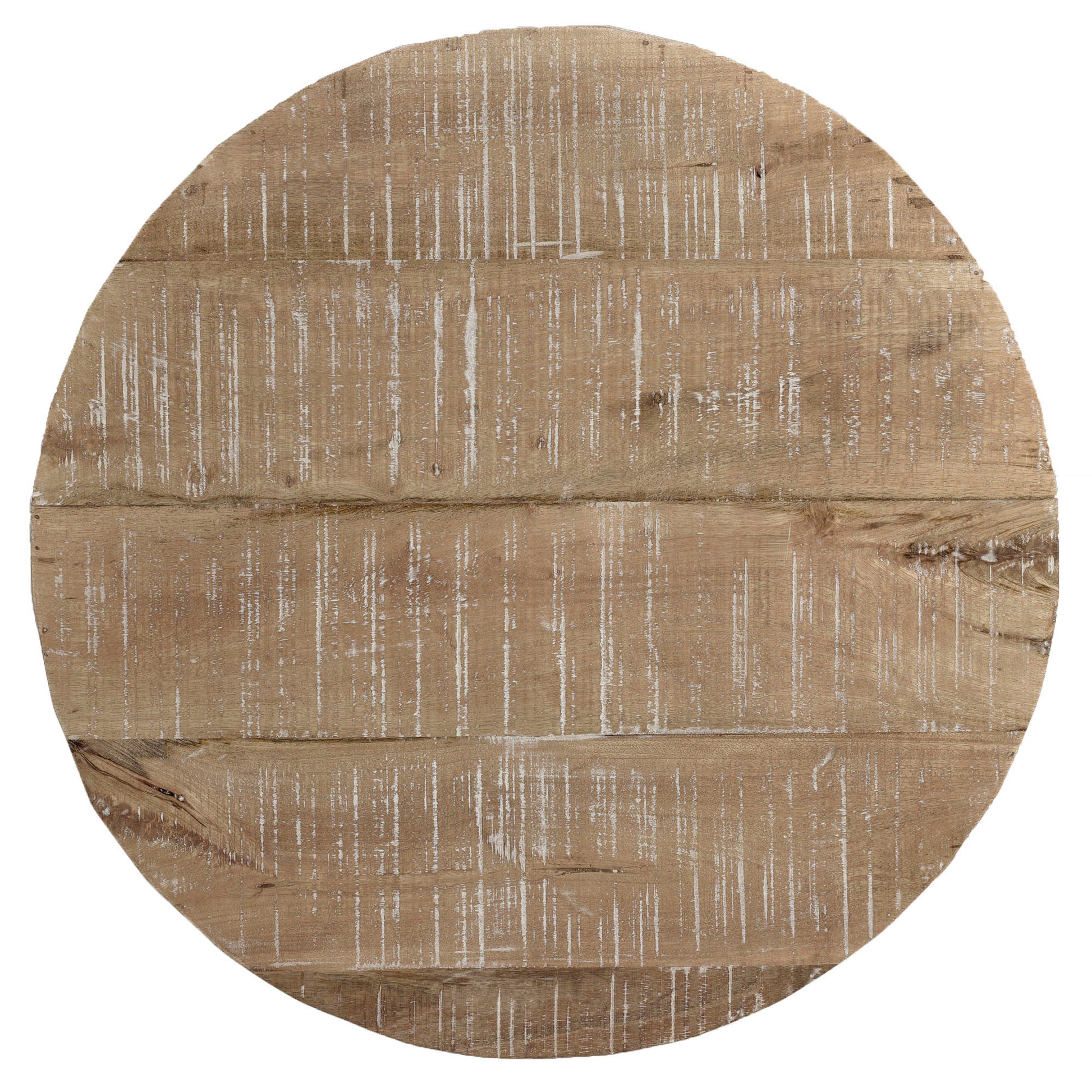 Avni Coffee Table - Distressed Natural Solid Mango Wood-Coffee Table-DECOROLALA