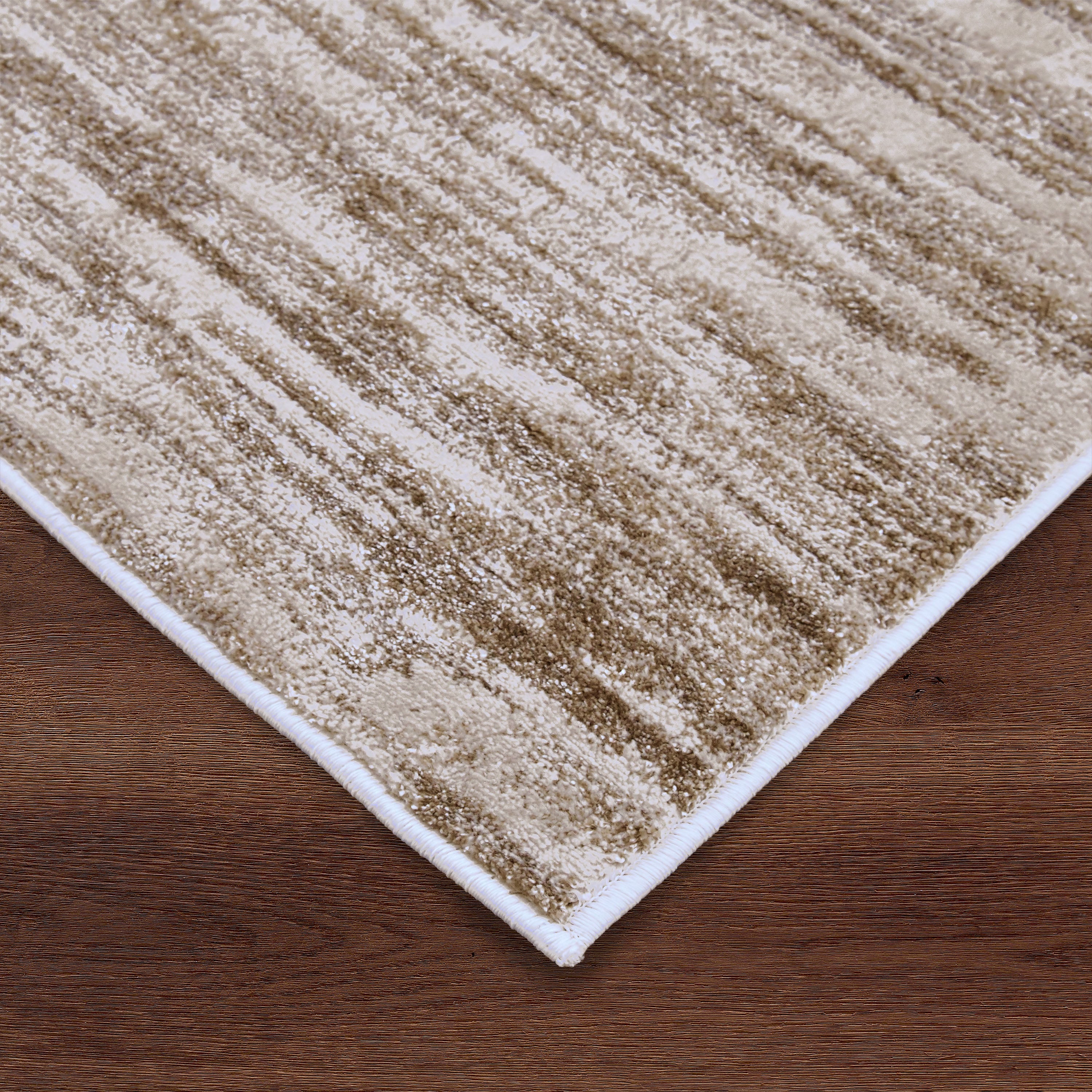 Aya Brown Beige Area Rug-DECOROLALA
