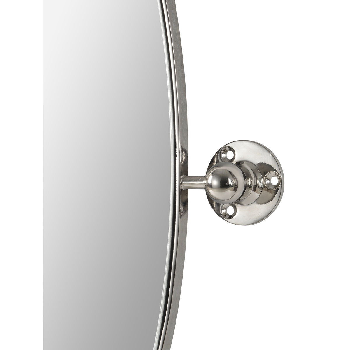 Azalea 24" Tall Oval Wall Mirror, Grey-Mirrors-DECOROLALA
