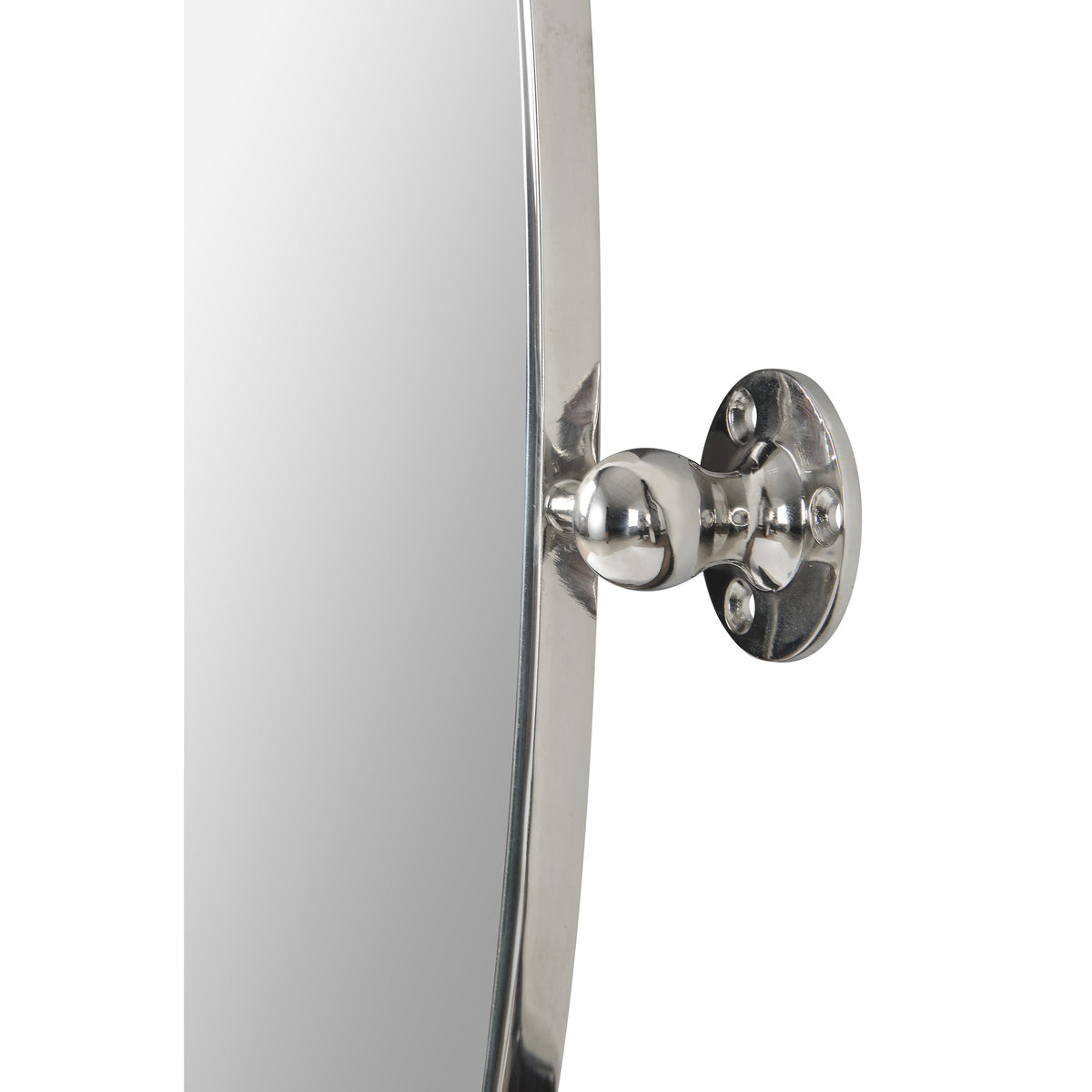Azalea 24" Tall Oval Wall Mirror, Grey-Mirrors-DECOROLALA