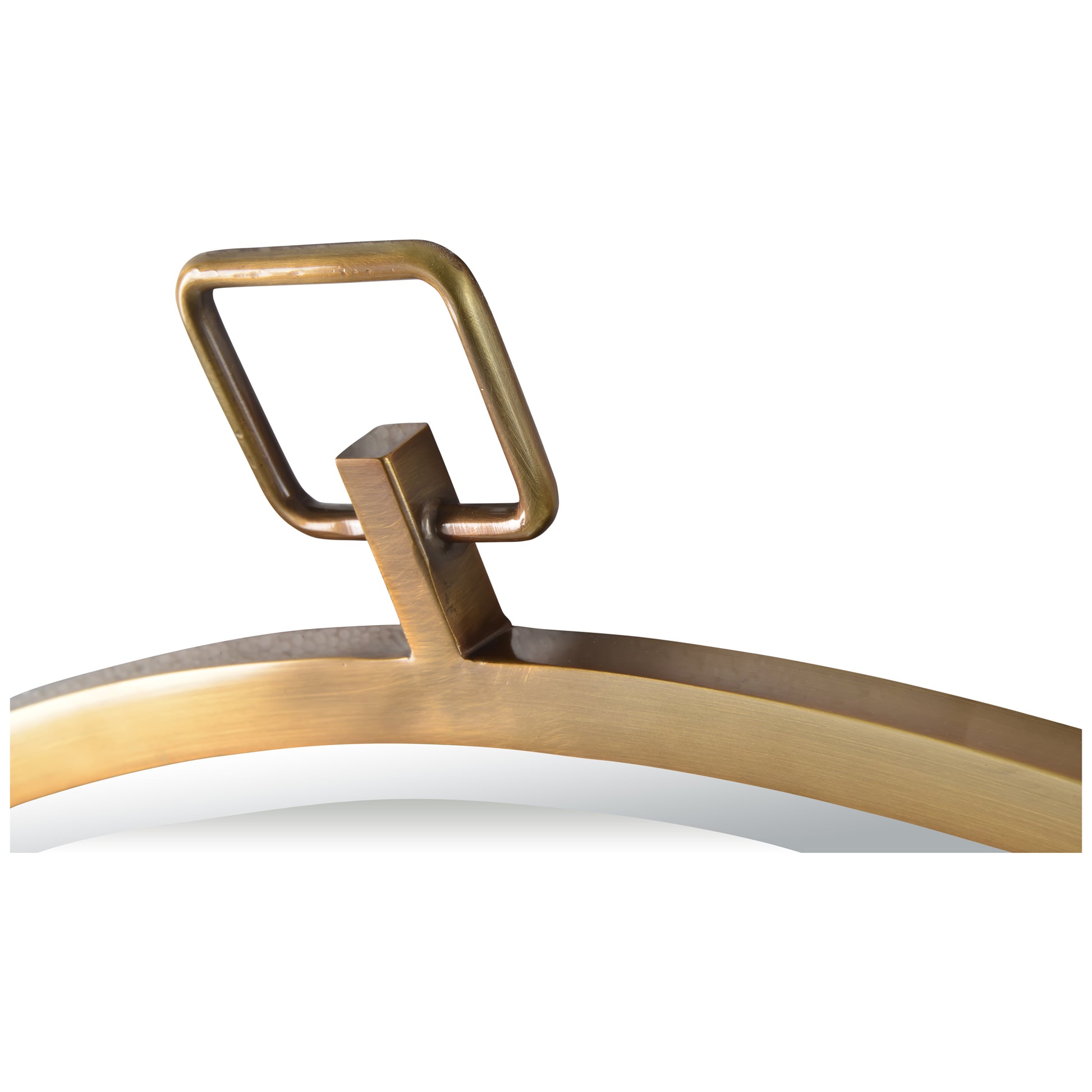 Azam 34" Tall Round Wall Mirror, Yellow-Mirror-DECOROLALA