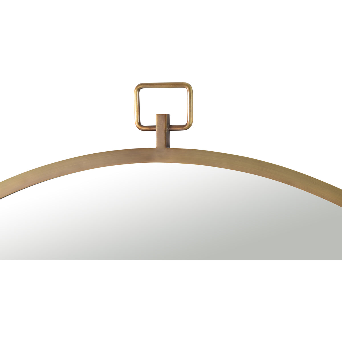 Azam 34" Tall Round Wall Mirror, Yellow-Mirrors-DECOROLALA