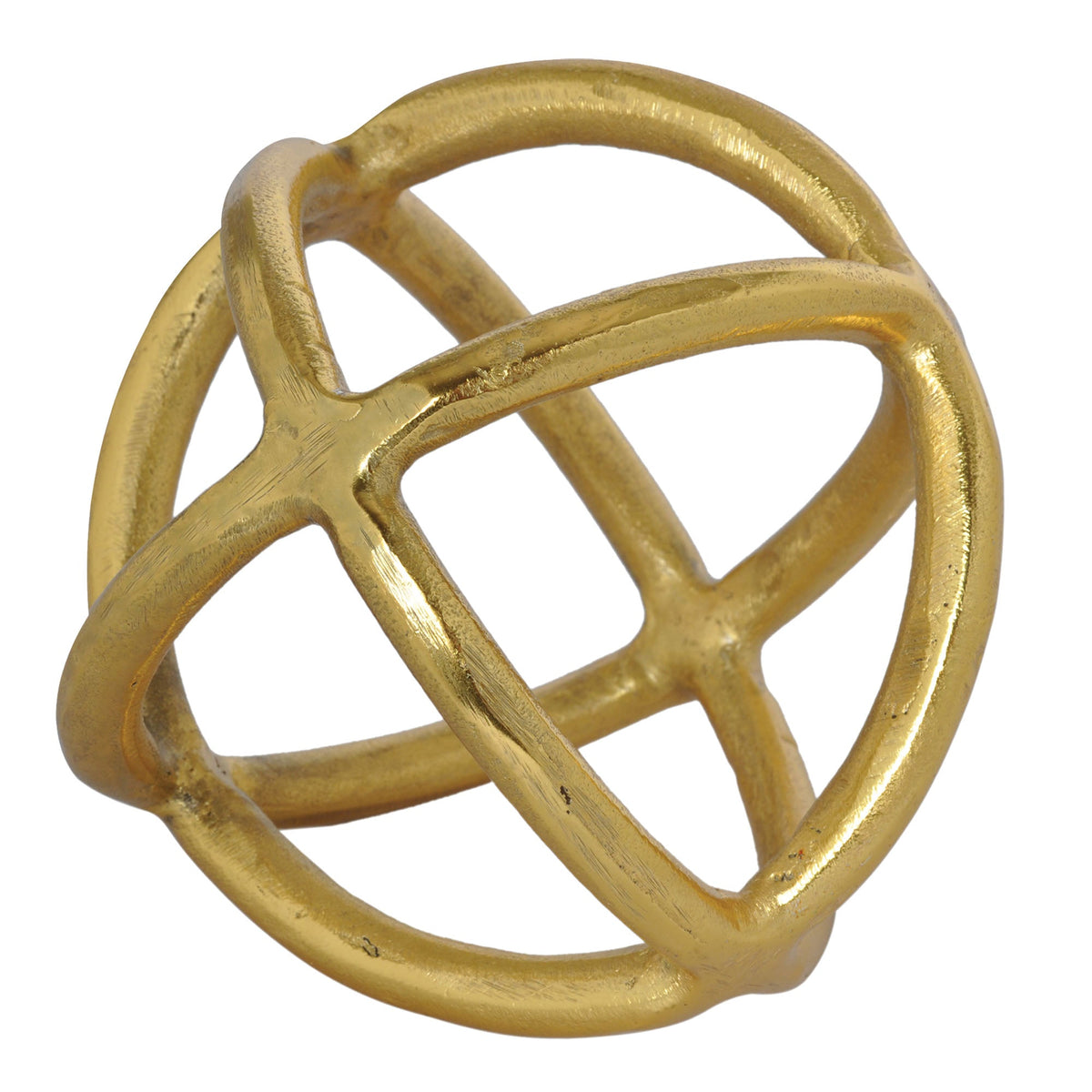 Azimuth Indoor Aluminum Statue, Gold-Decorative Statues-DECOROLALA