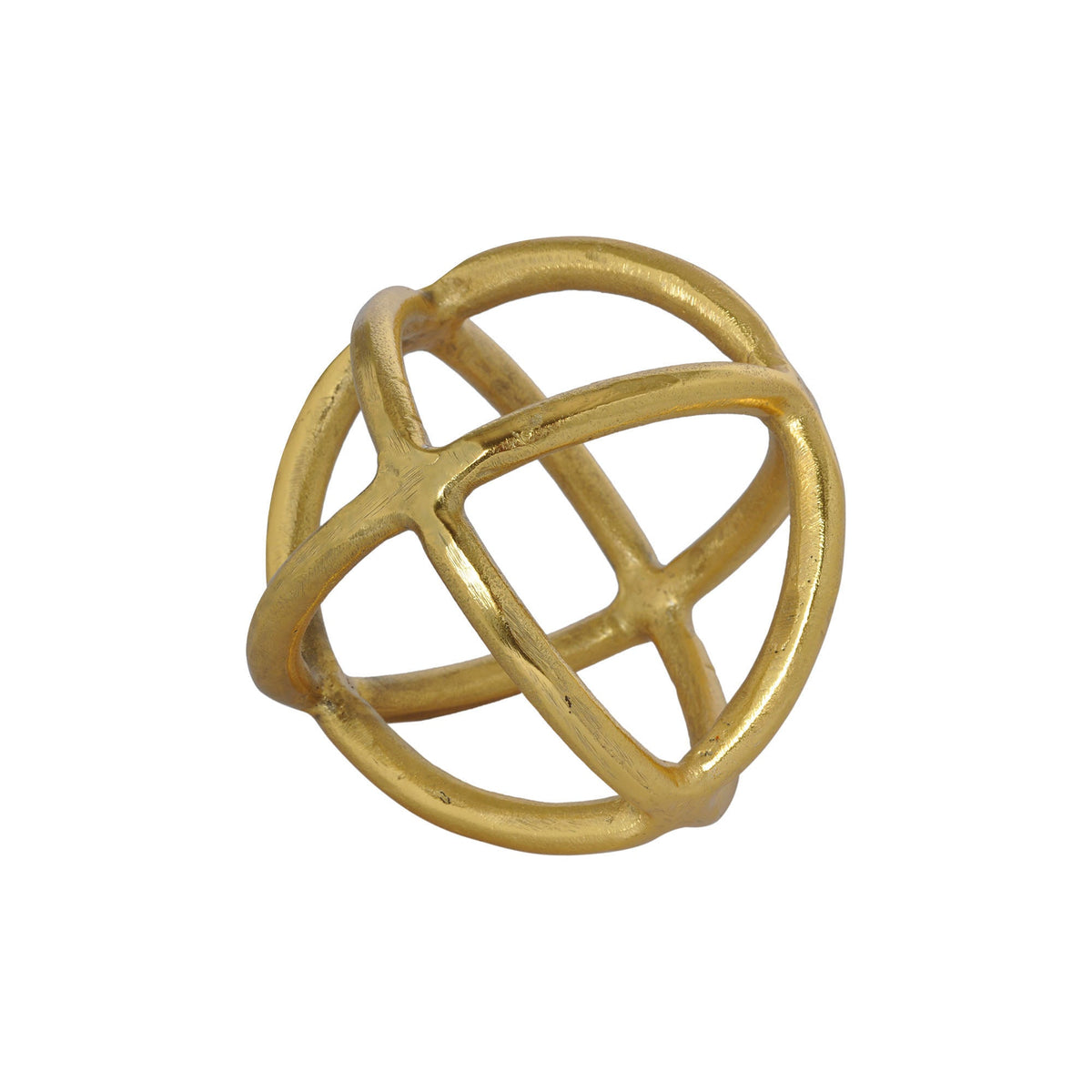Azimuth Indoor Aluminum Statue, Gold-Decorative Statues-DECOROLALA