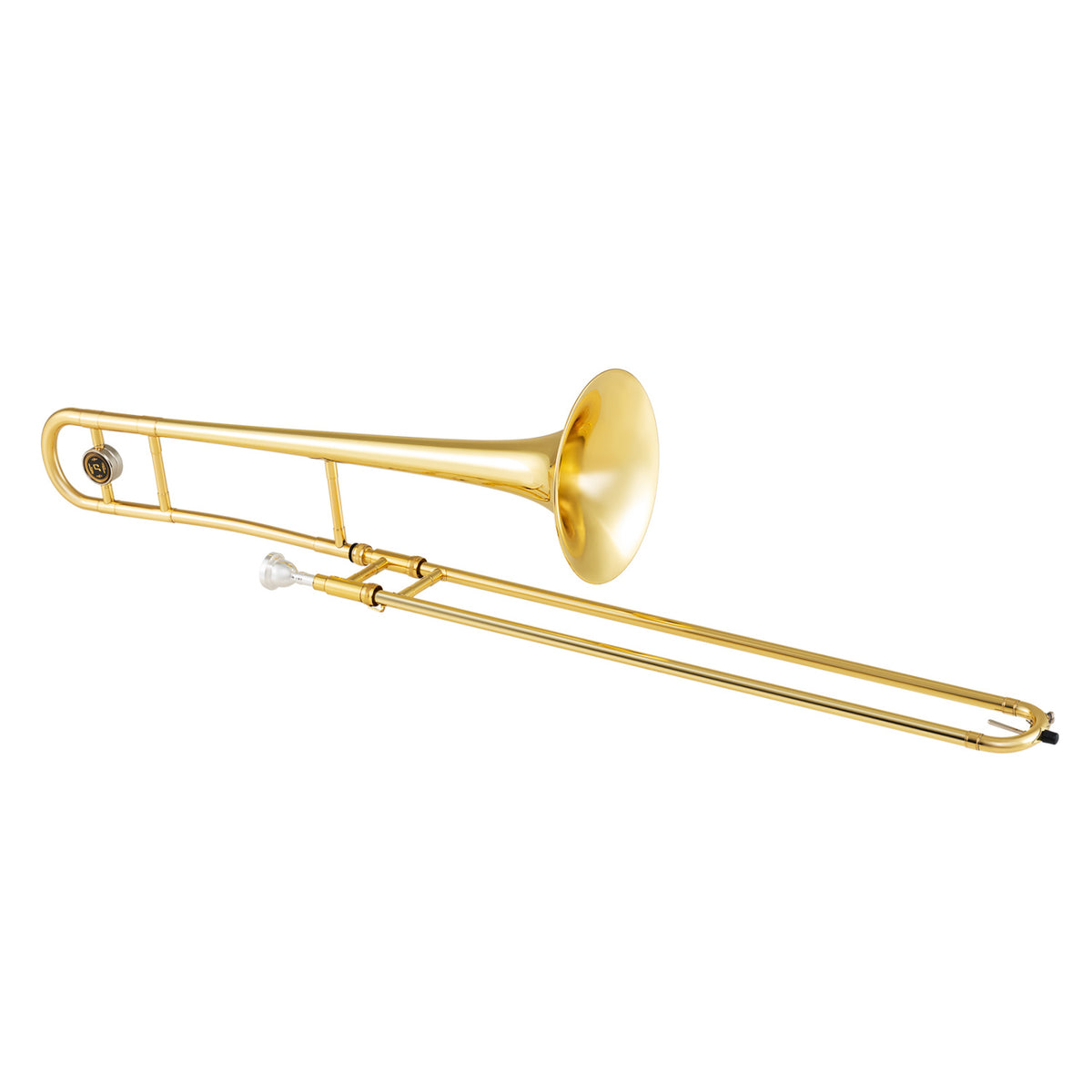 B Flat Tenor Slide Trombone - Gold Brass with Case and Mouthpiece-Musical Instruments-DECOROLALA