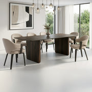 BAZUL_FREYA WAL-7PC DINING SET-DECOROLALA