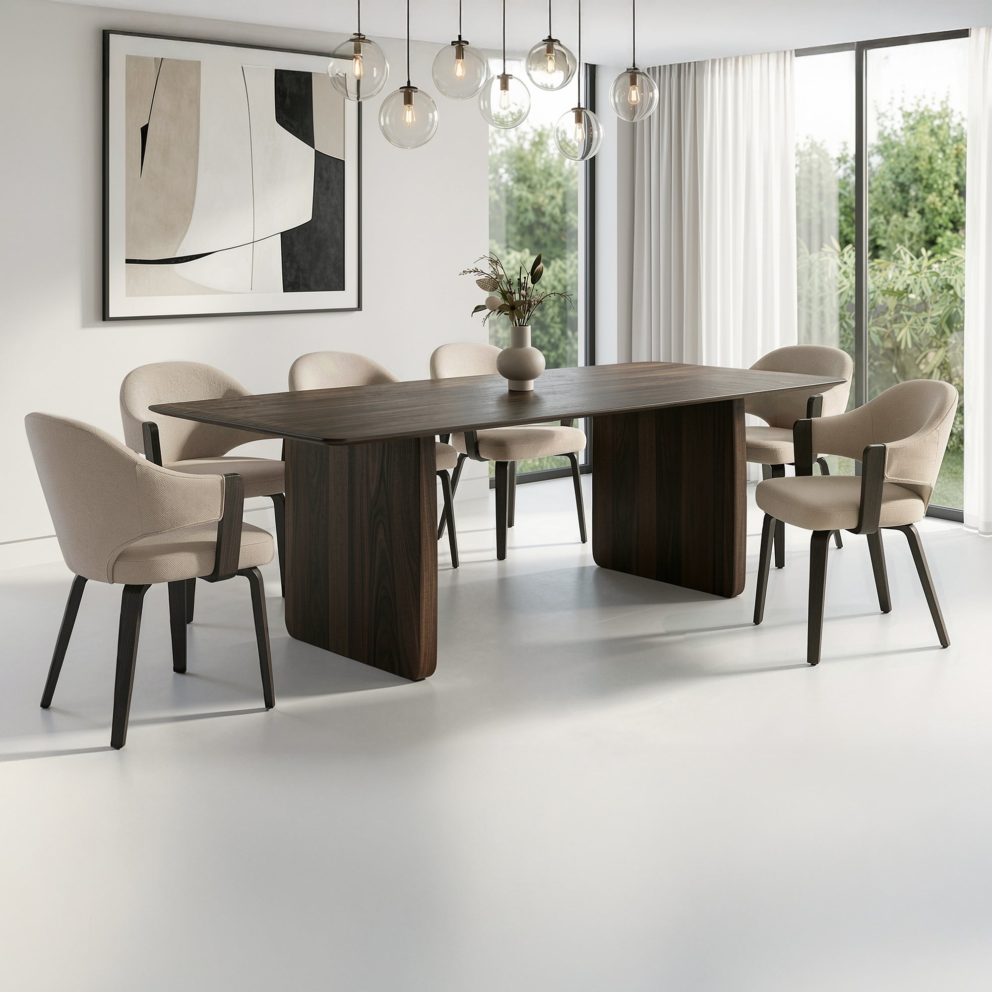 BAZUL_FREYA WAL-7PC DINING SET-DECOROLALA