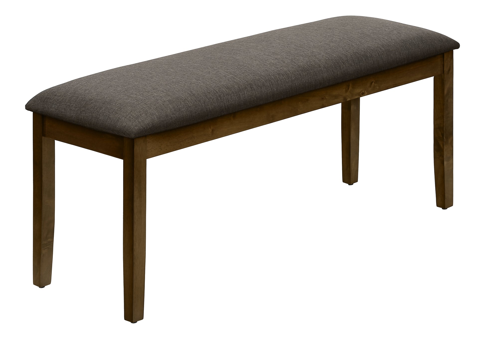 BENCH - 44"L / BROWN WALNUT / BROWN FABRIC-Benches-DECOROLALA