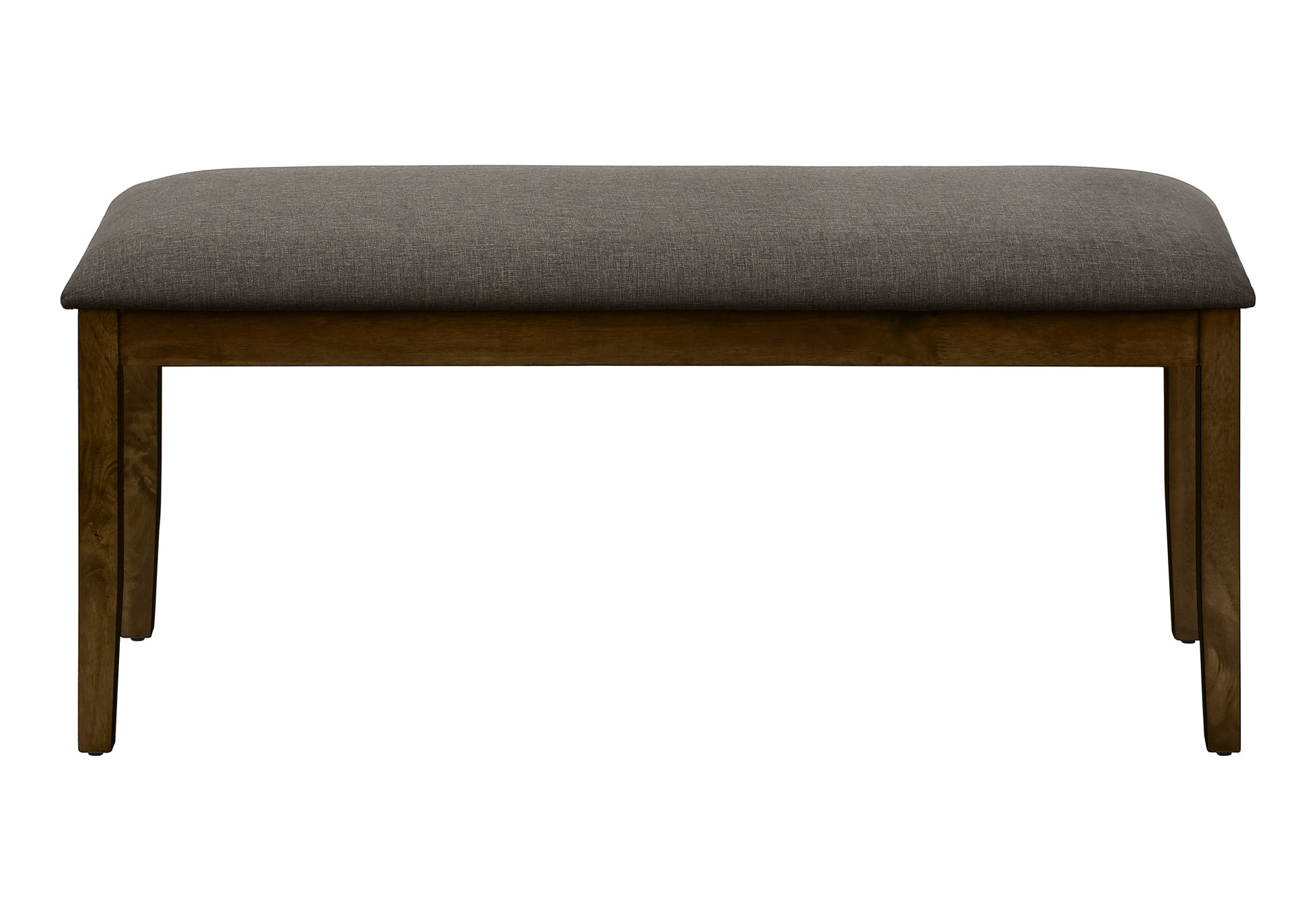 BENCH - 44"L / BROWN WALNUT / BROWN FABRIC-Benches-DECOROLALA