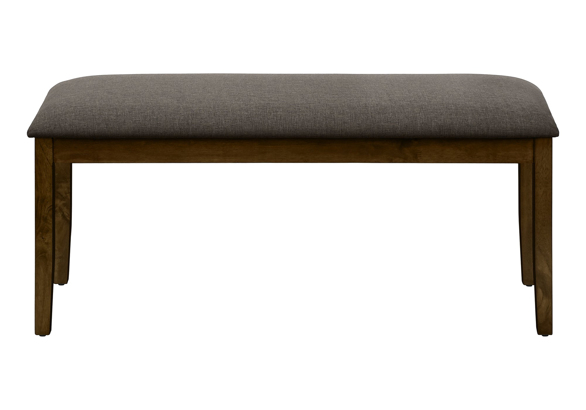 BENCH - 44"L / BROWN WALNUT / BROWN FABRIC-Benches-DECOROLALA
