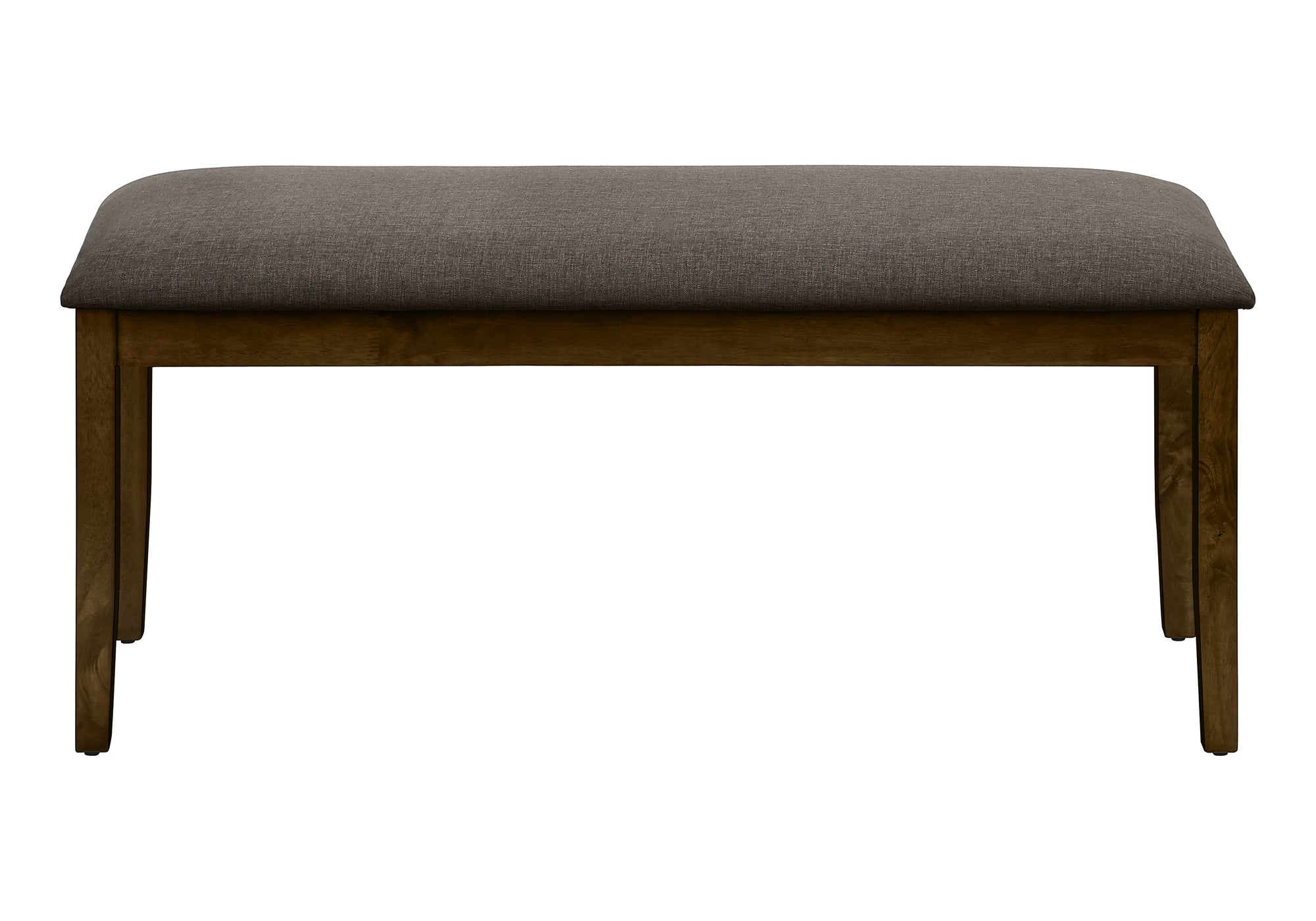BENCH - 44"L / BROWN WALNUT / BROWN FABRIC-Benches-DECOROLALA