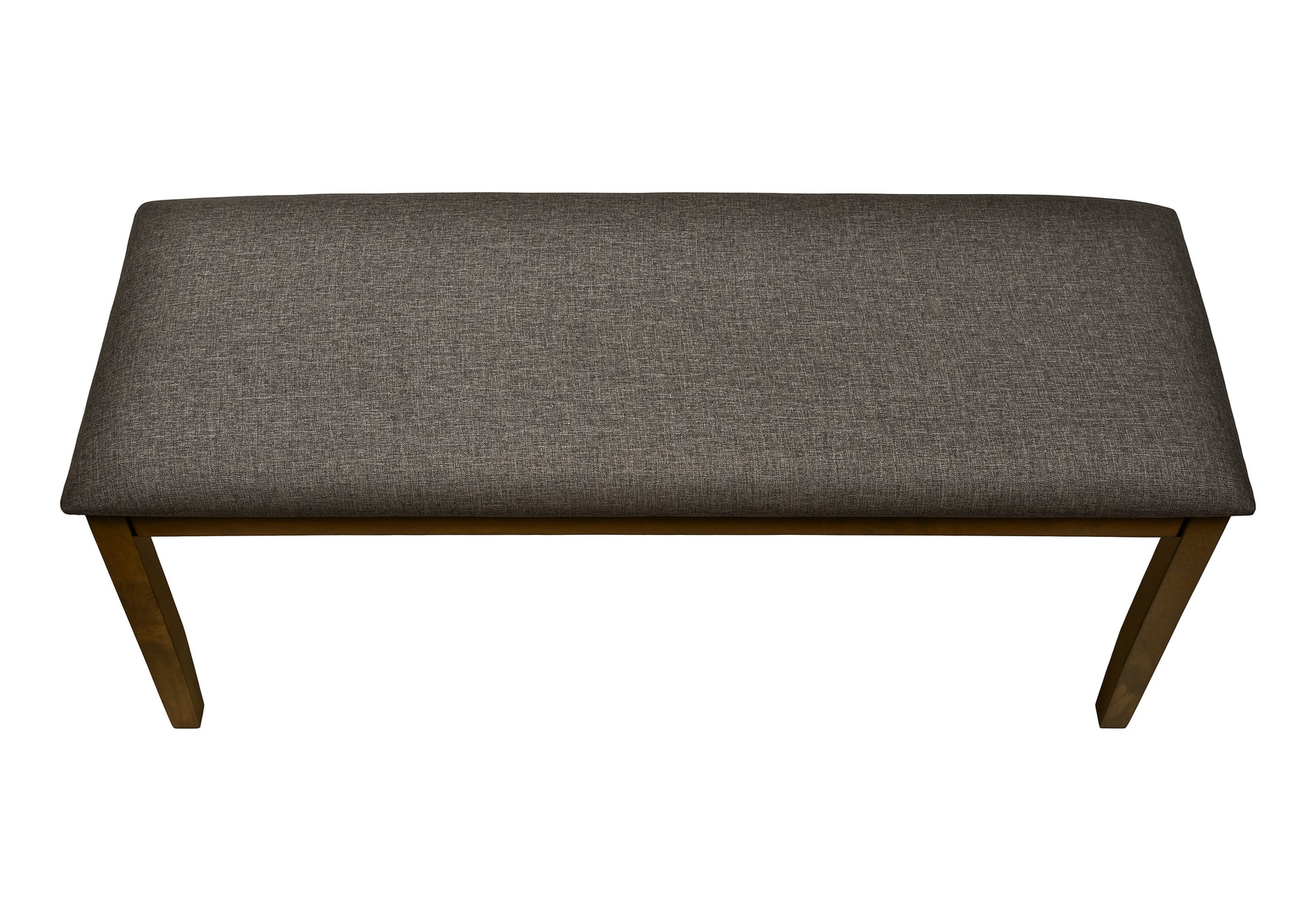 BENCH - 44"L / BROWN WALNUT / BROWN FABRIC-Benches-DECOROLALA
