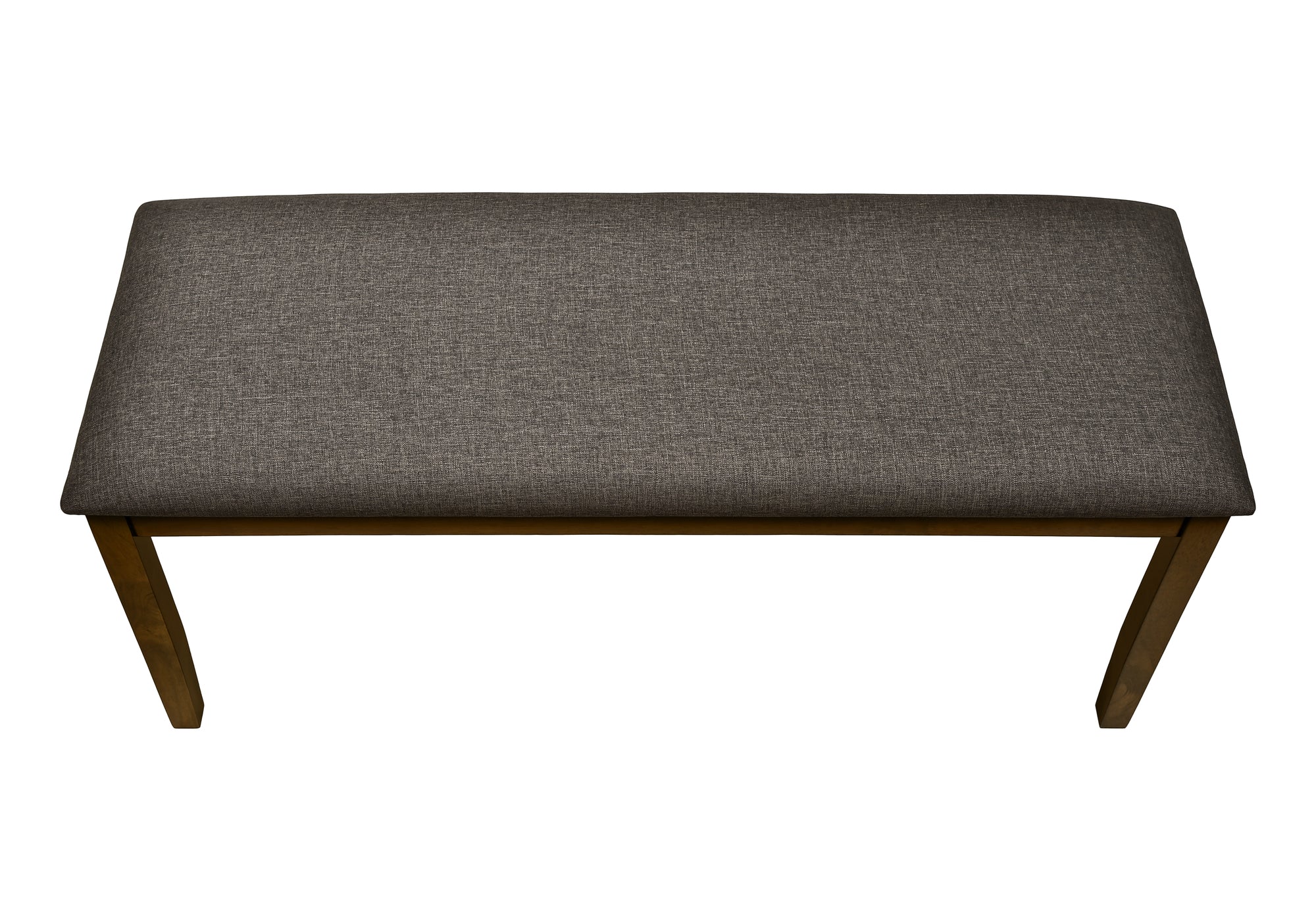 BENCH - 44"L / BROWN WALNUT / BROWN FABRIC-Benches-DECOROLALA